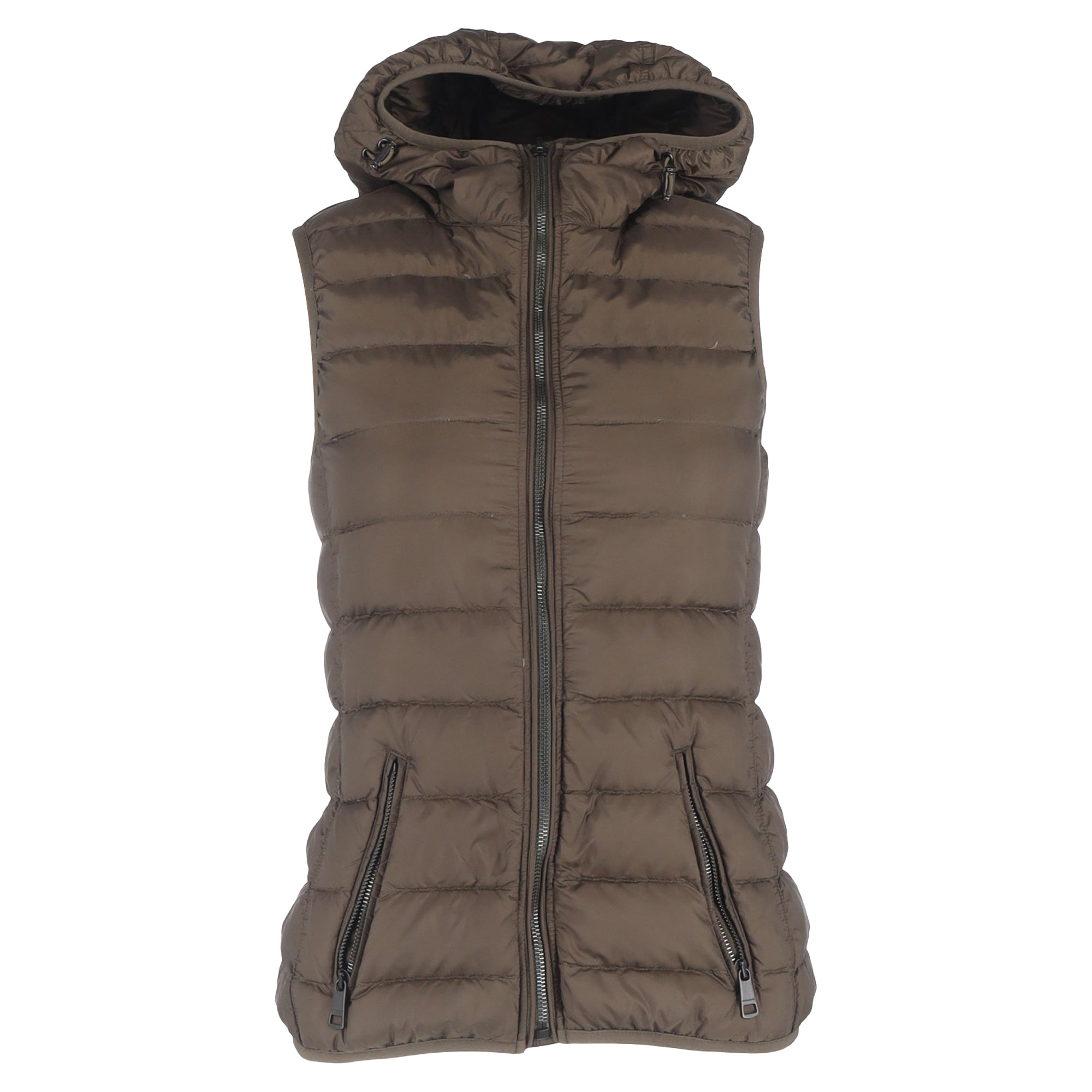 Burberry Brit Cloverdale Parka Jacket with Removable Vest in Black Polyester