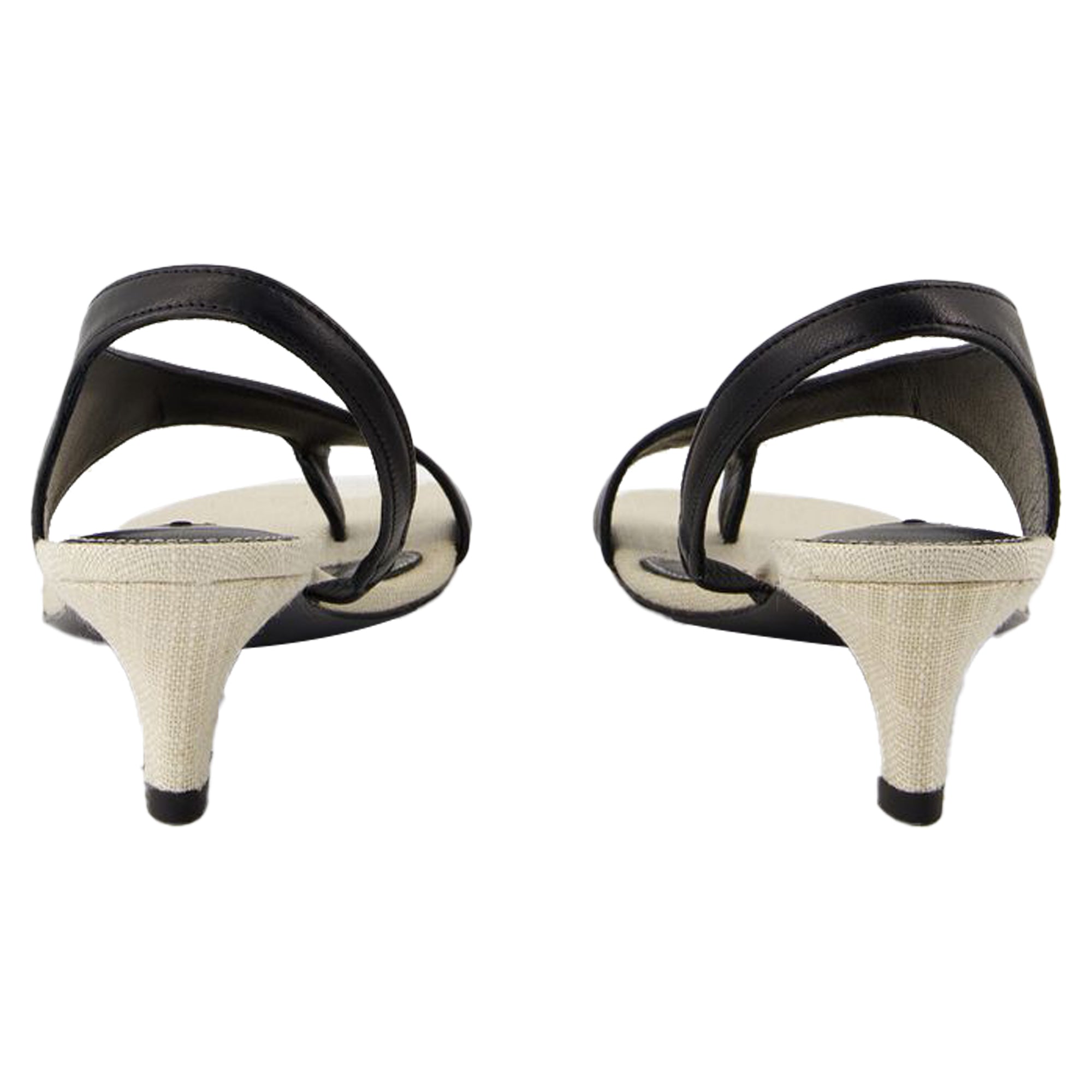 Women's Heeled Sandals - TOTEME - Leather - Black