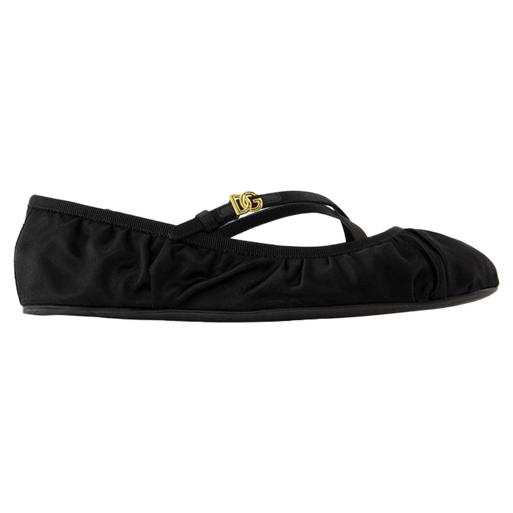 Women's Ballerinas - Dolce&Gabbana - Satin - Black