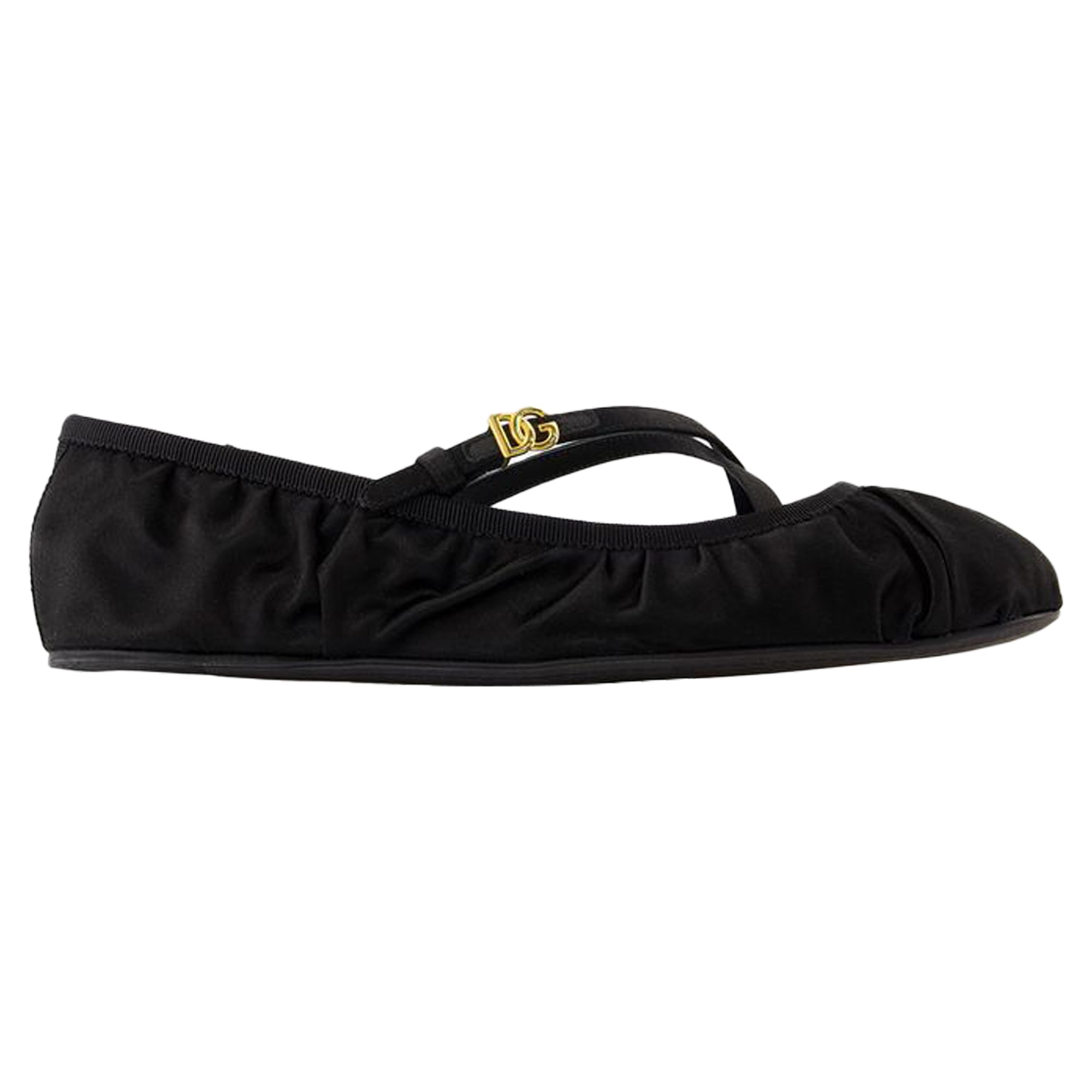 Women's Ballerinas - Dolce&Gabbana - Satin - Black