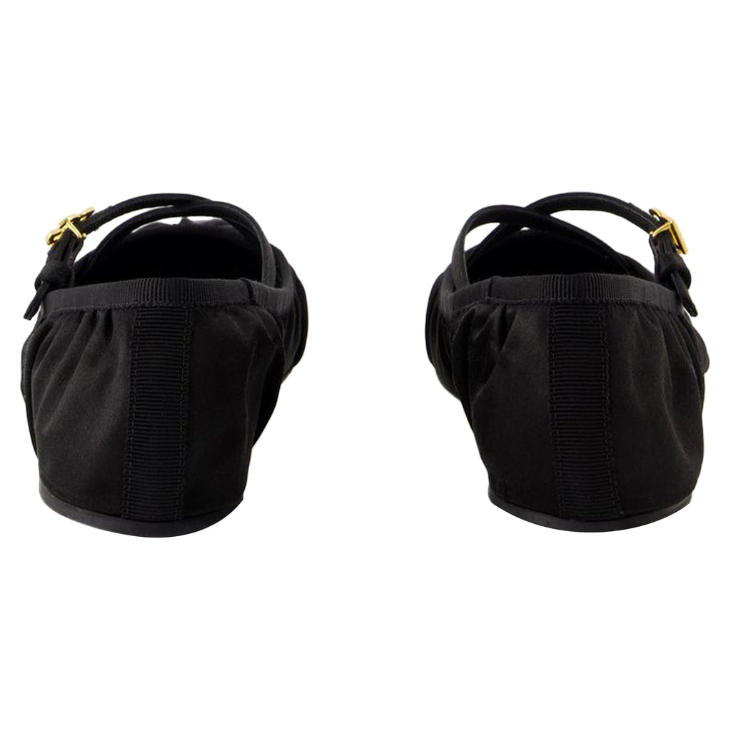 Women's Ballerinas - Dolce&Gabbana - Satin - Black