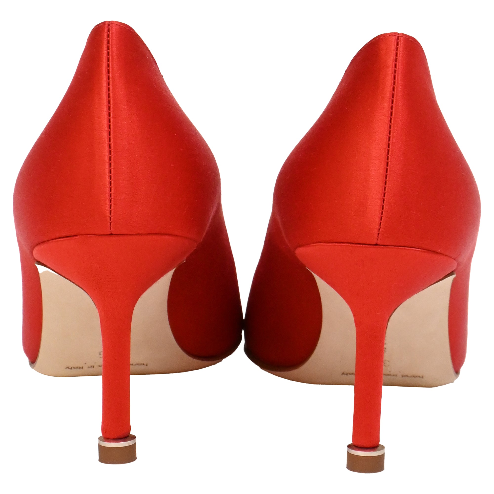 Women's Manolo Blahnik Hangisi 70 Pumps in Red Satin