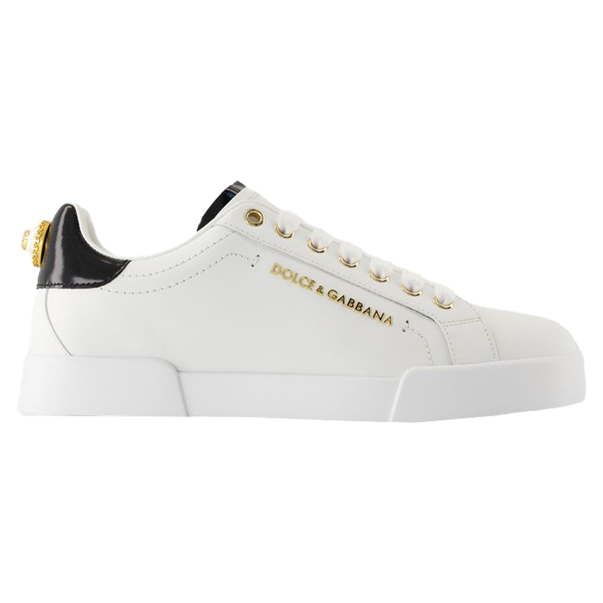 Women's Sneakers - Dolce&Gabbana - Cotton - White