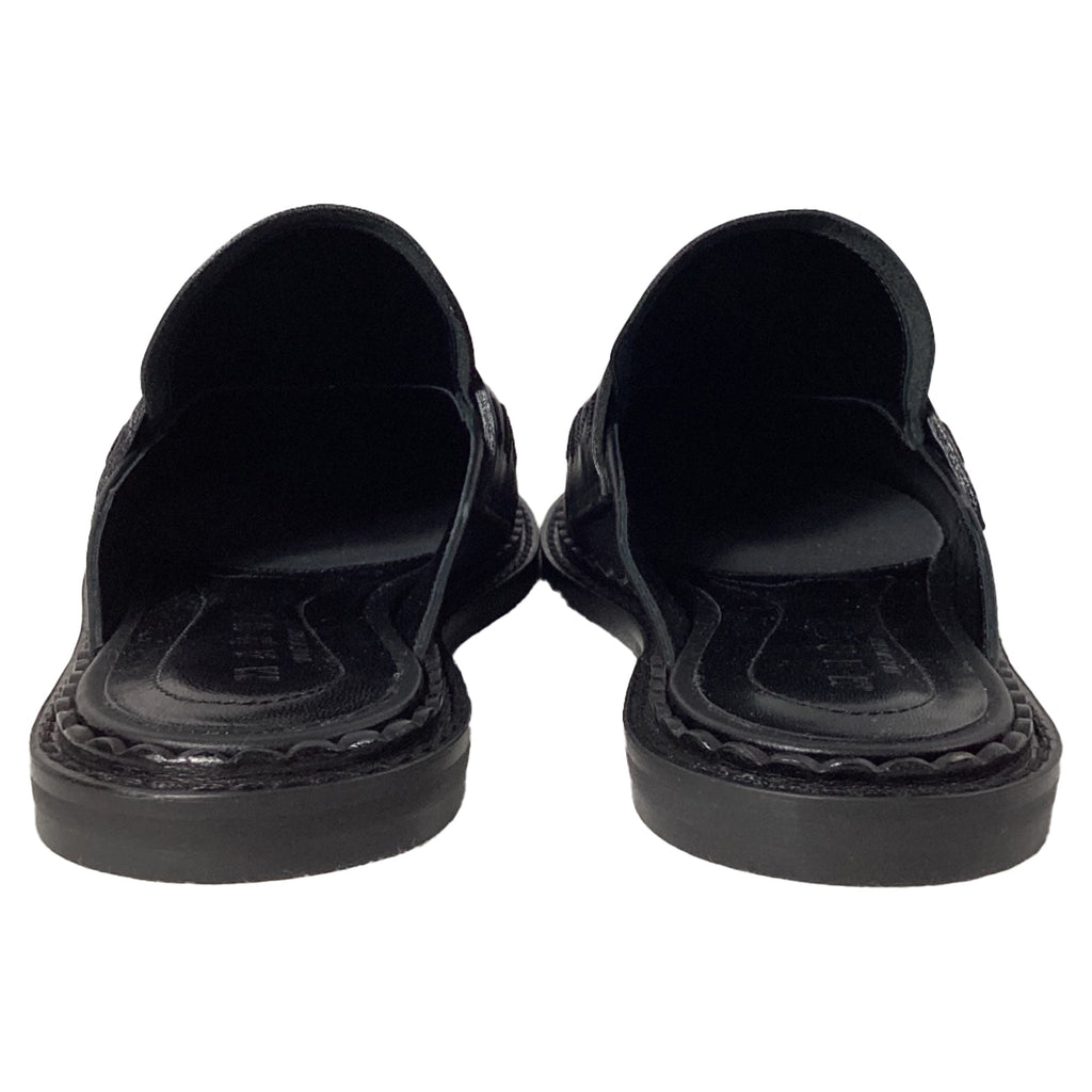 Women's  Marni Loafer Mules in Black Leather