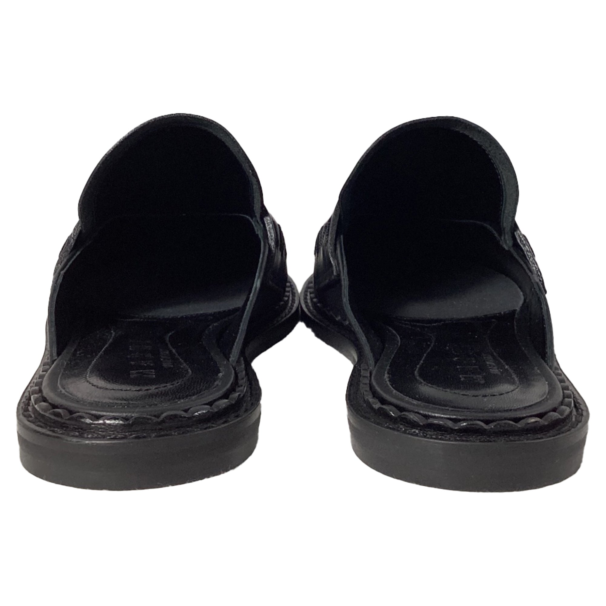 Women's  Marni Loafer Mules in Black Leather