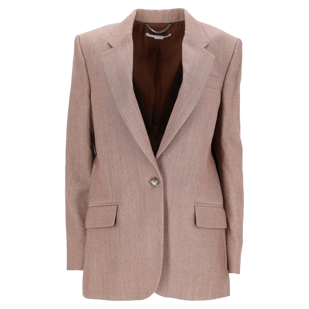 Stella McCartney Oversized Blazer in Brown Wool