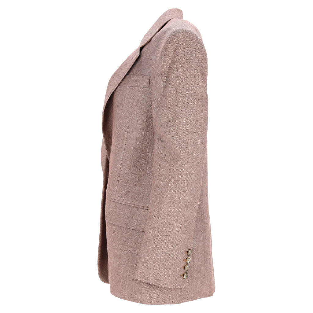Stella McCartney Oversized Blazer in Brown Wool