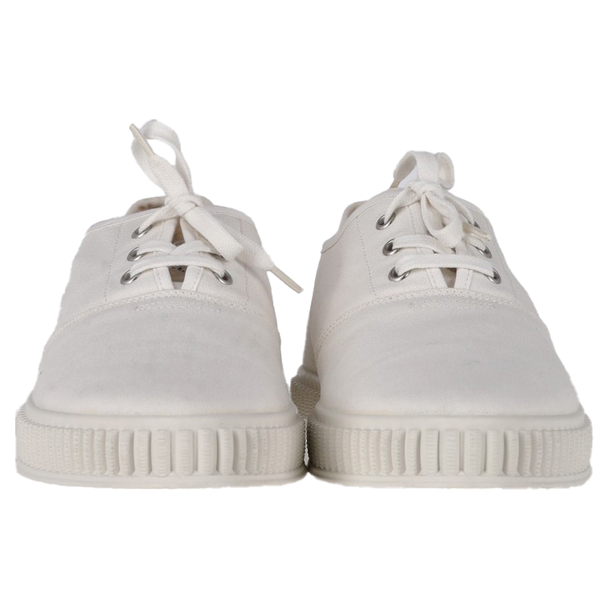 Maison Margiela MM22 Lace-Up Sneakers in White Canvas