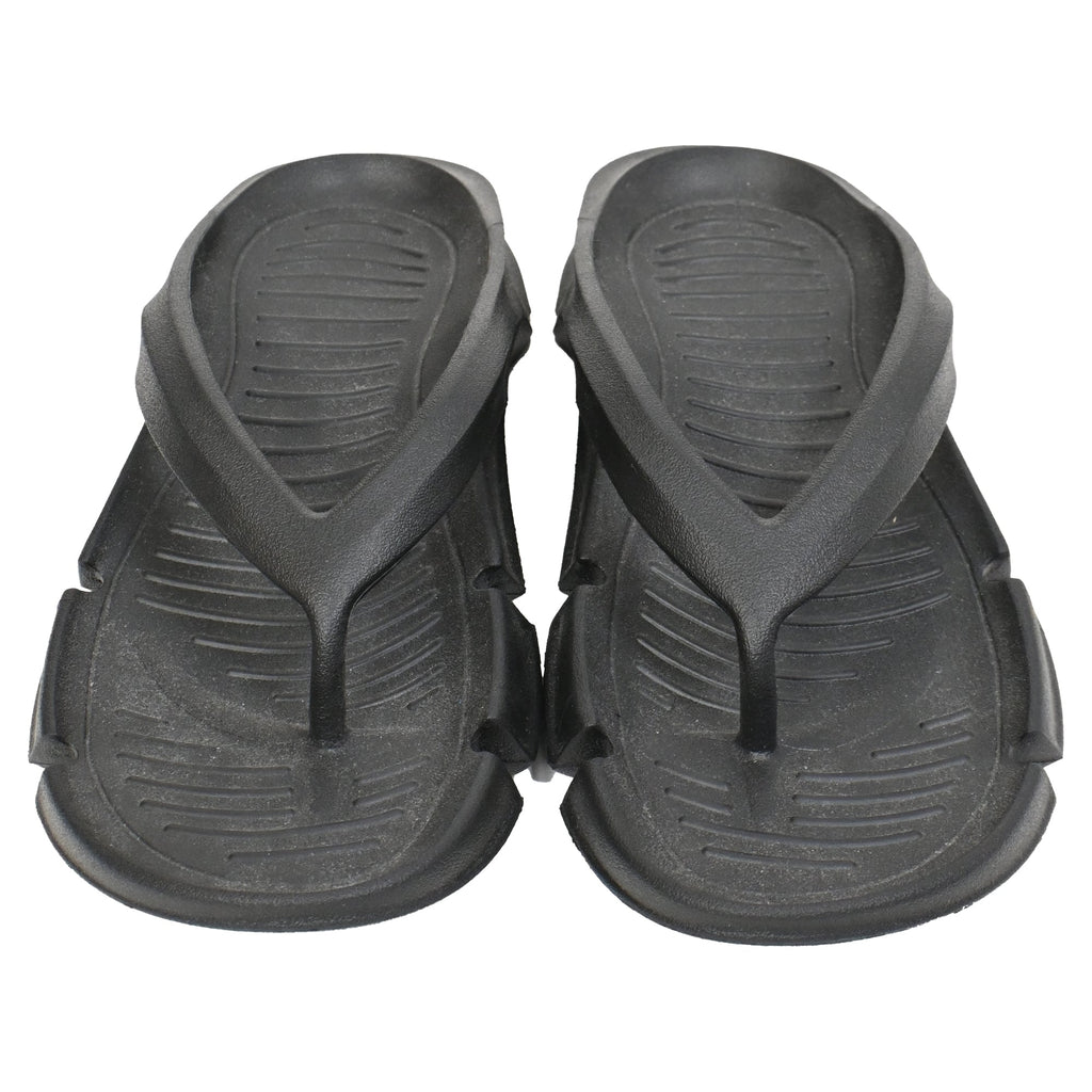 Men's Balenciaga Mold Thong Sandals in Black Rubber