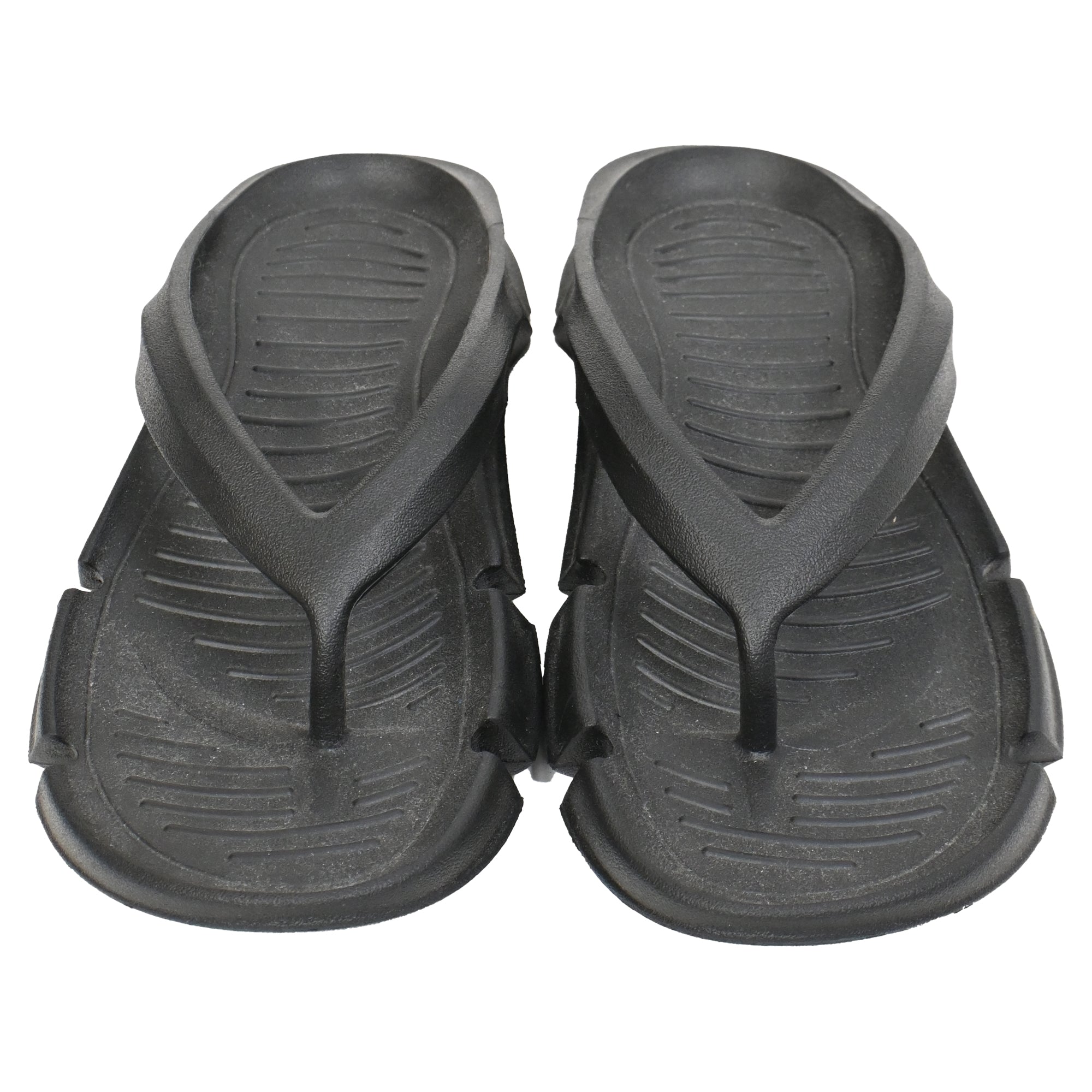 Men's Balenciaga Mold Thong Sandals in Black Rubber
