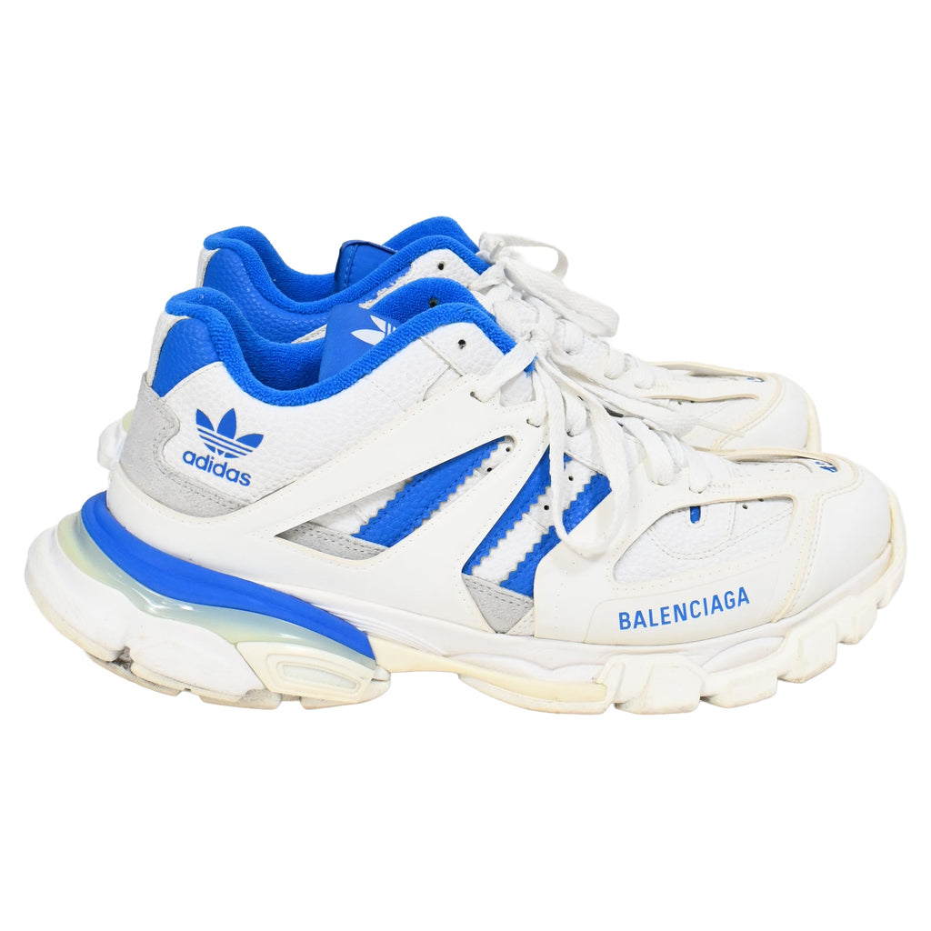 Men's Balenciaga X Adidas Forum Trainers In Blue Polyurethane