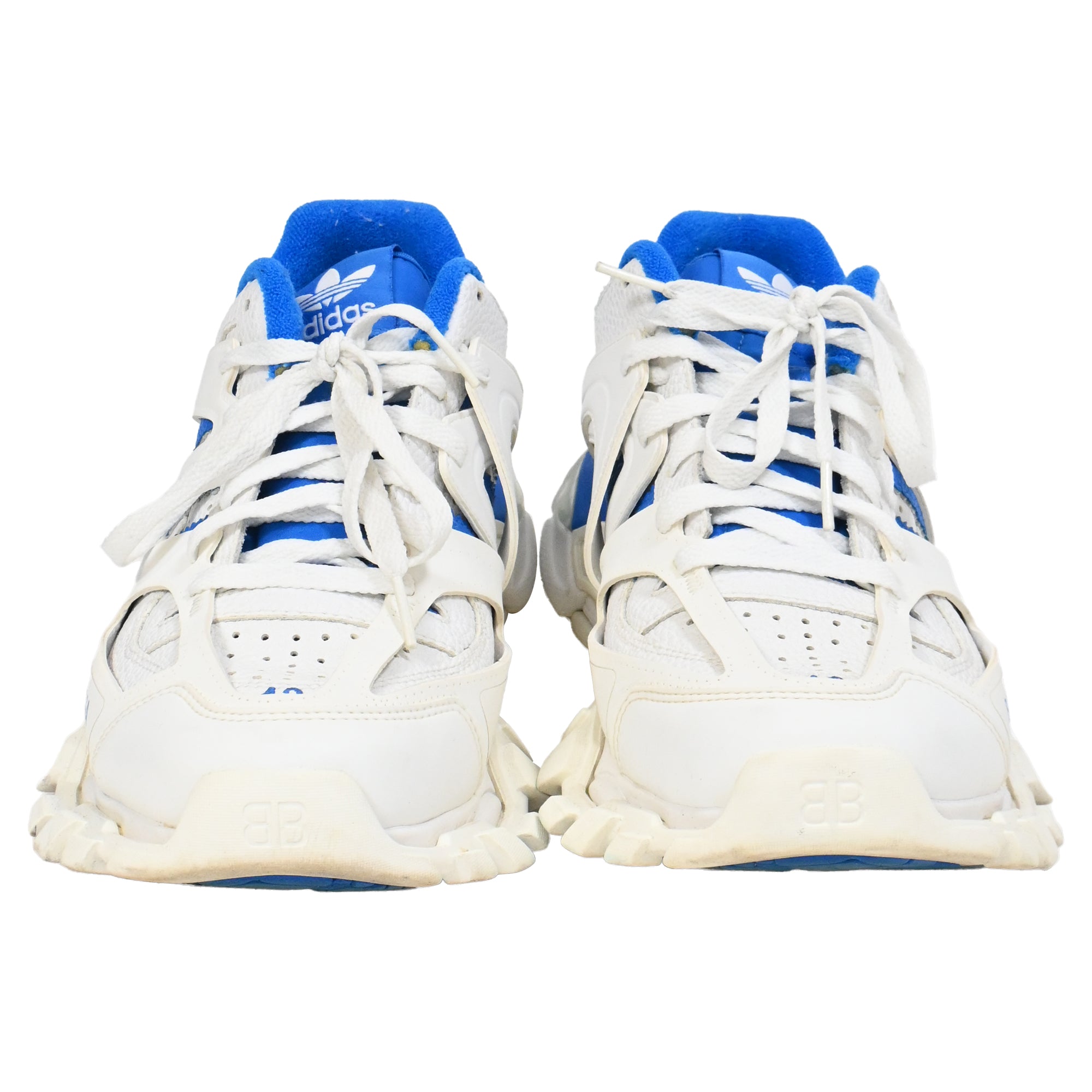 Men's Balenciaga X Adidas Forum Trainers In Blue Polyurethane