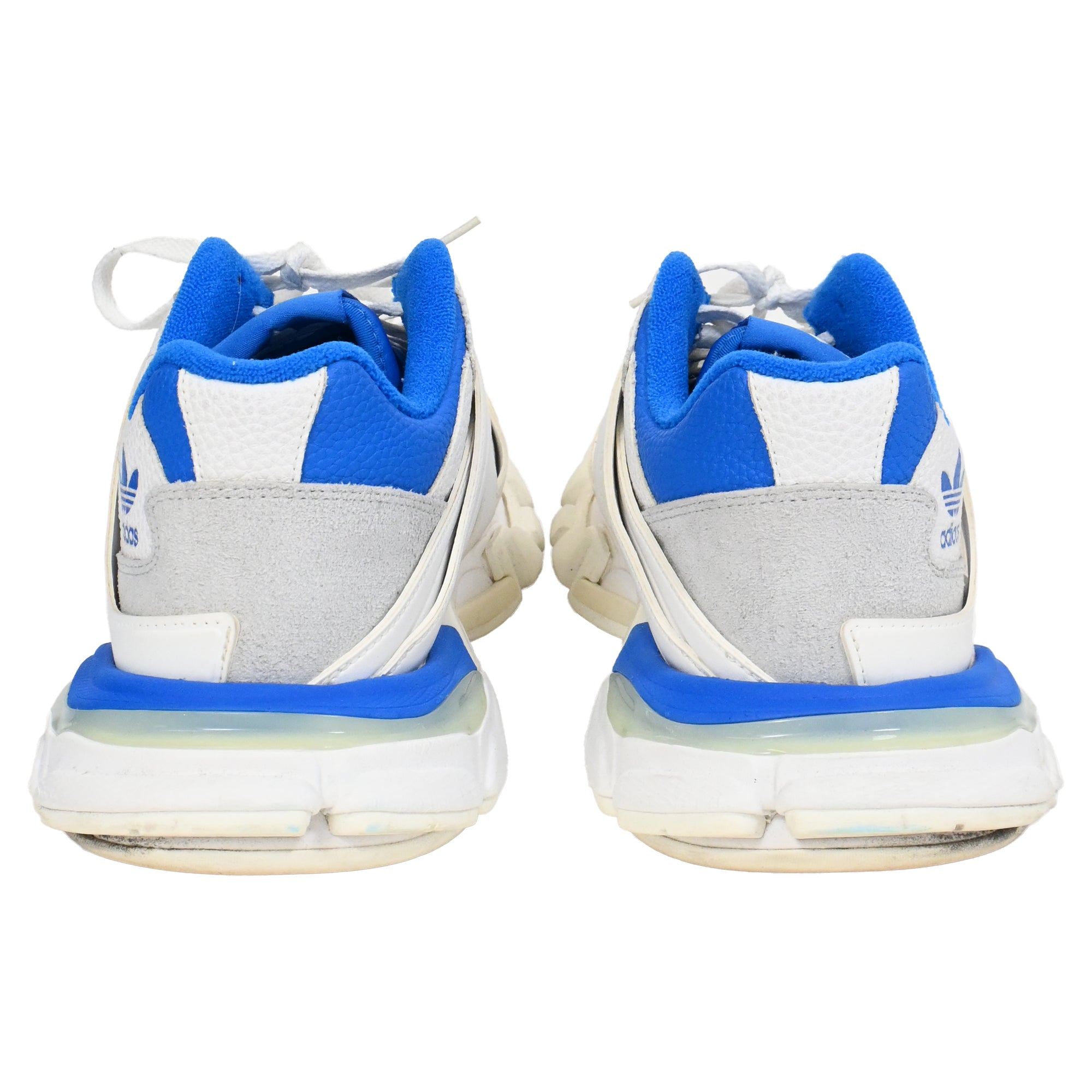 Men's Balenciaga X Adidas Forum Trainers In Blue Polyurethane