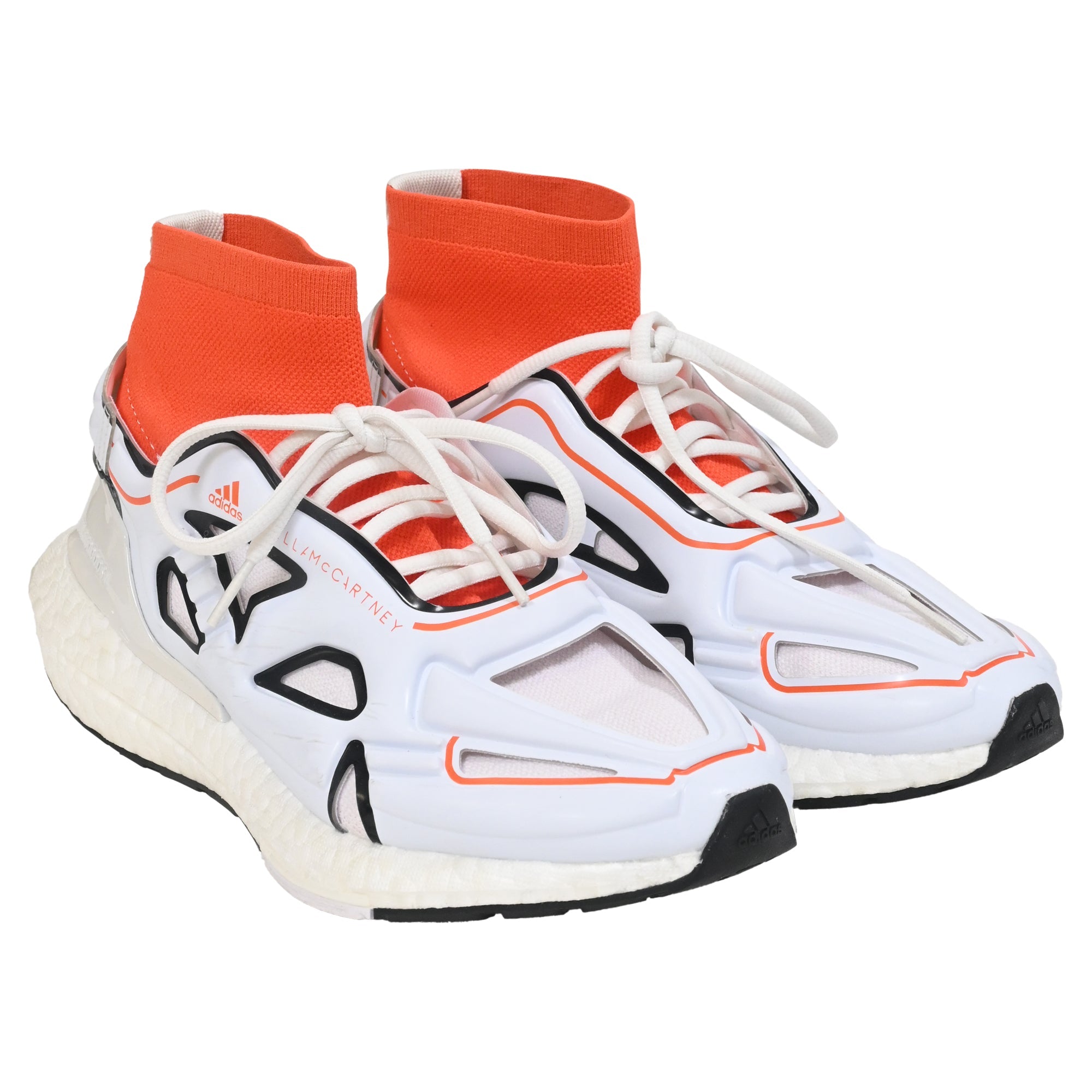 Women's Adidas Ultra Boost 22 Stella McCartney Active Sneakers in Orange White Vapour Synthetic