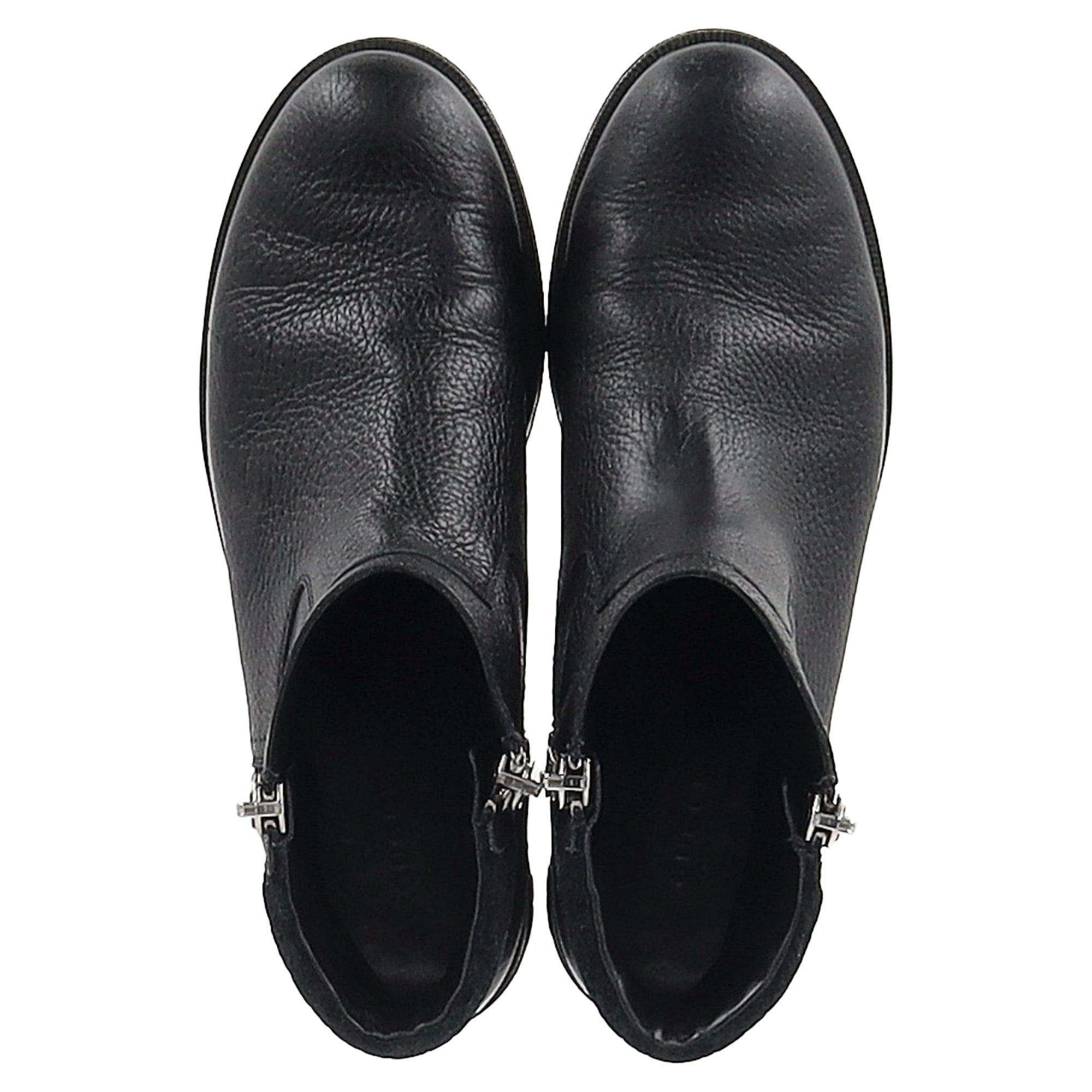 Gucci Micro GG Zipped Ankle Boots in Black Leather