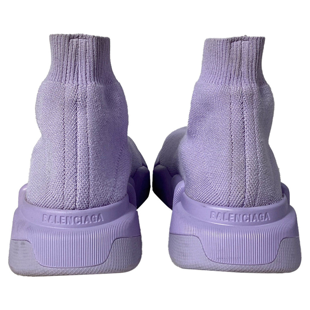 Women's Balenciaga Speed 2.0 Trainer Shoes in Purple Polyester