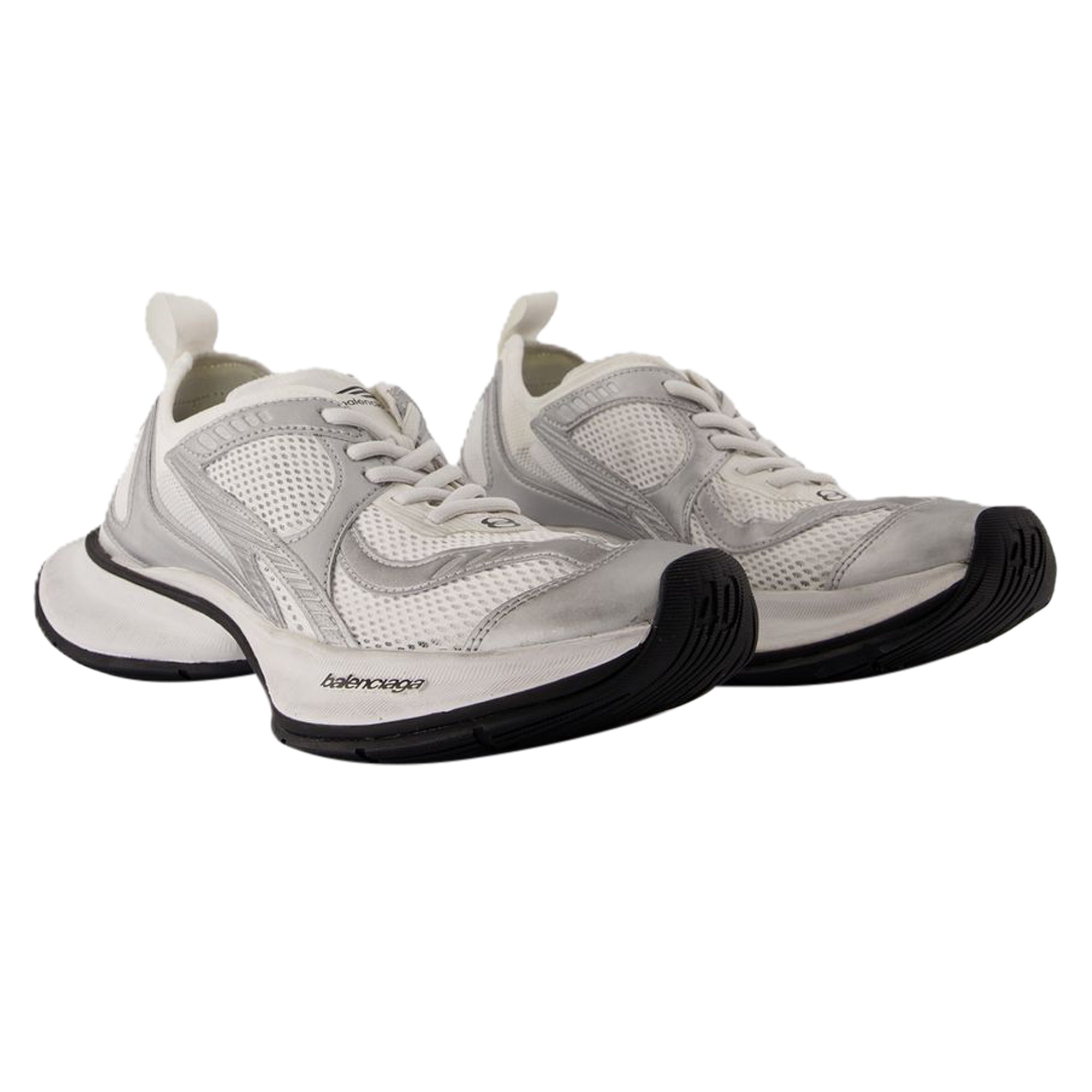 Women's Circuit Sneakers - Balenciaga - Synthetic - White/Silver