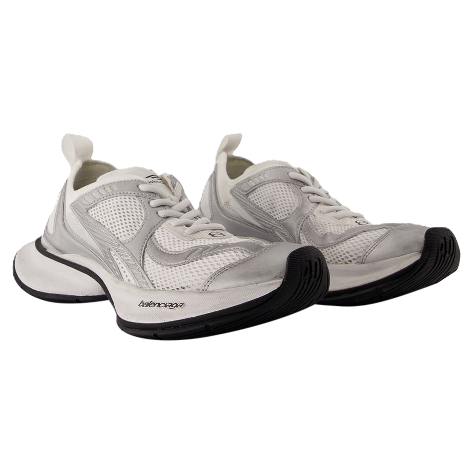 Women's Circuit Sneakers - Balenciaga - Synthetic - White/Silver