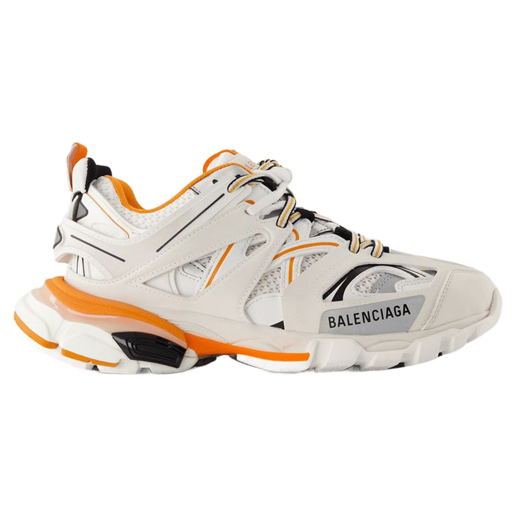 Women's Track Sneakers - Balenciaga - Synthetic - White/Orange