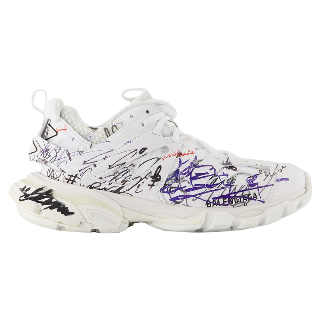 Women's Track Sneakers - Balenciaga - Nylon - White