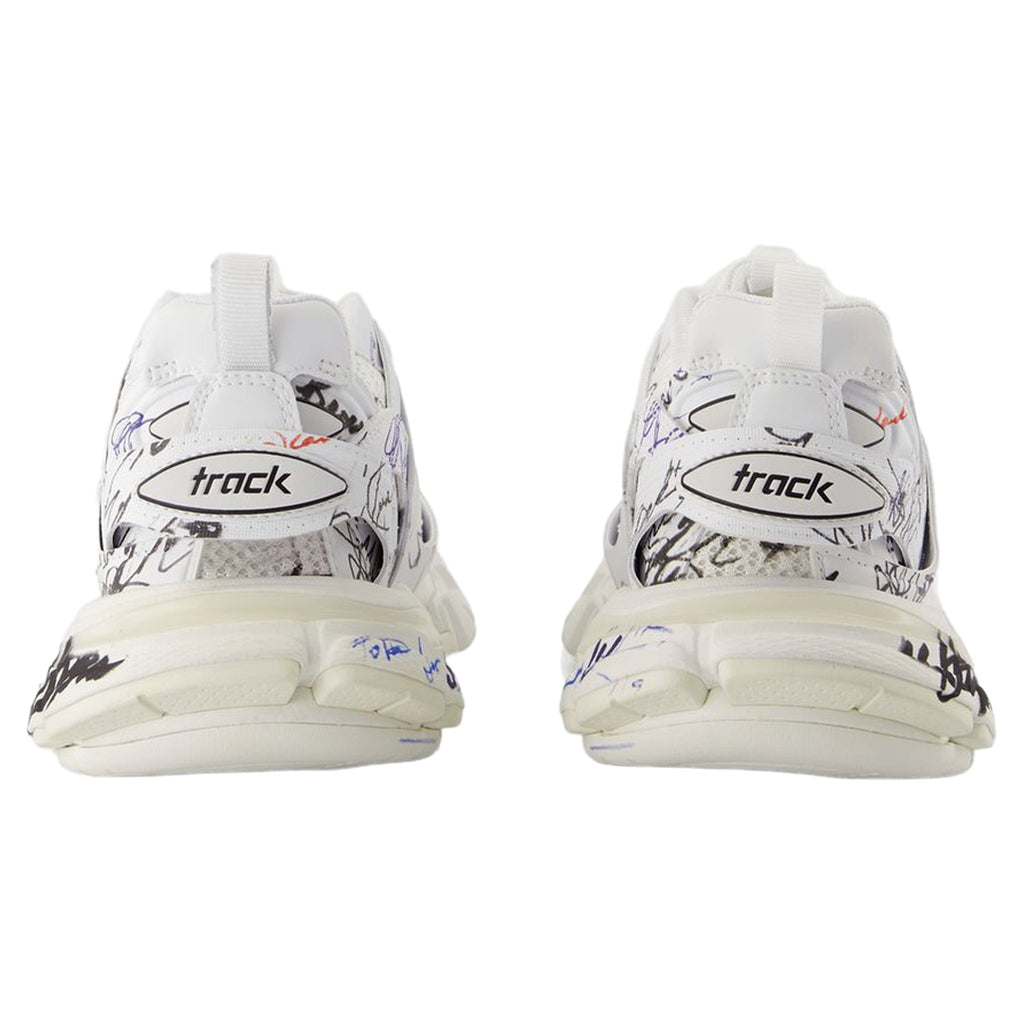 Women's Track Sneakers - Balenciaga - Nylon - White