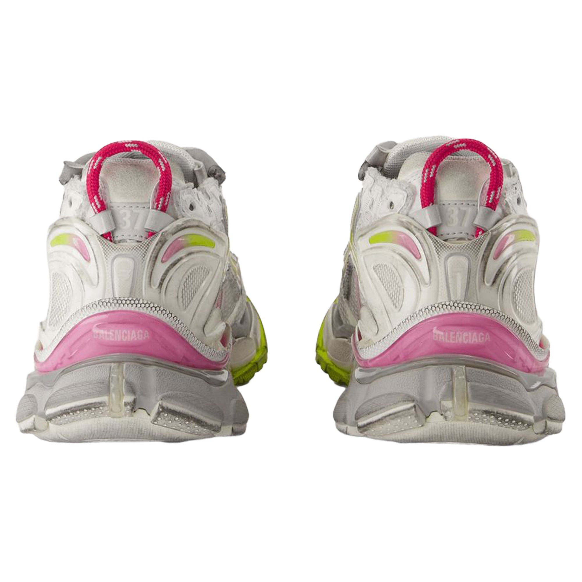 Women's Runner Gradient Sneakers - Balenciaga - Synthetic - White