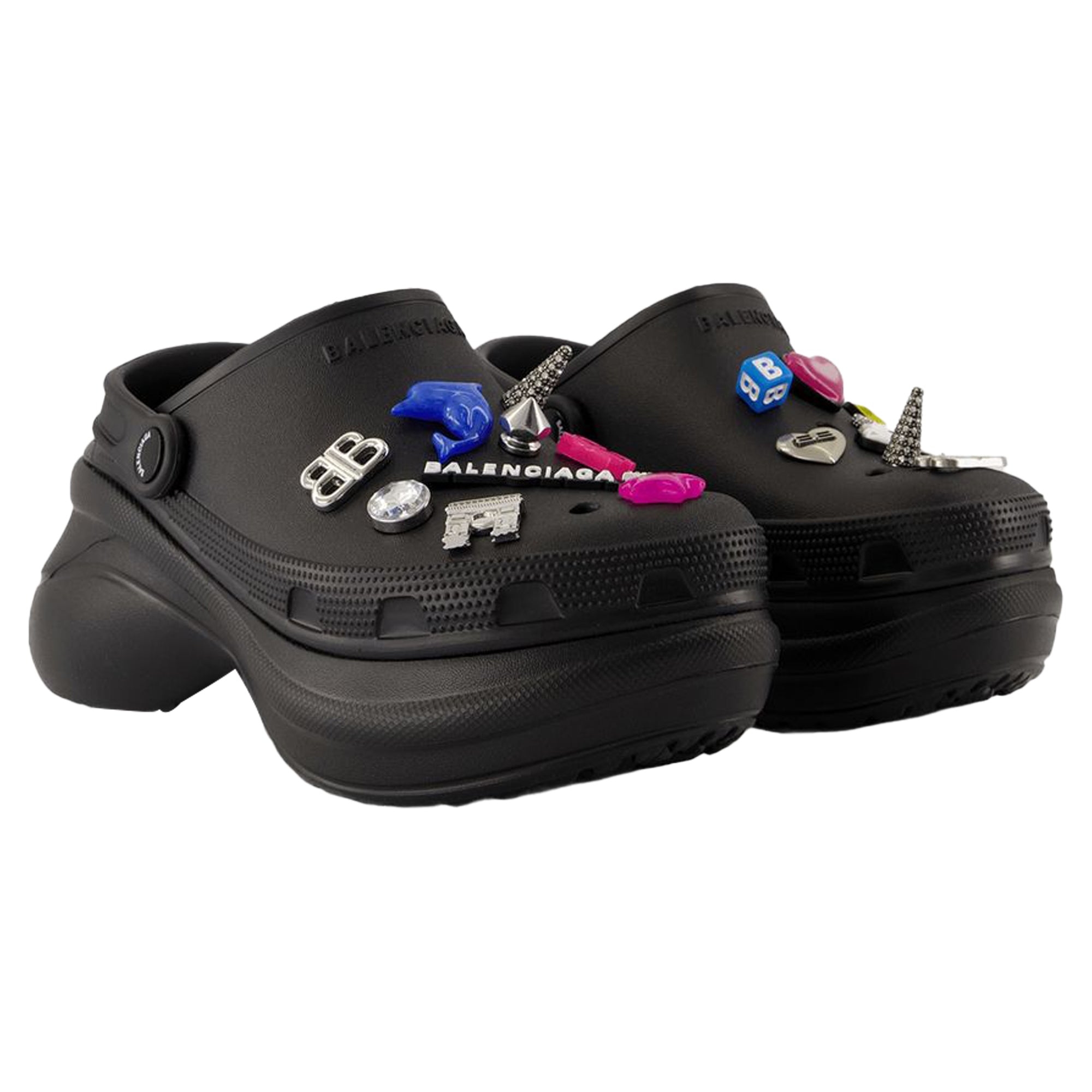 Women's Crocs Mules - Balenciaga - Synthetic - Black