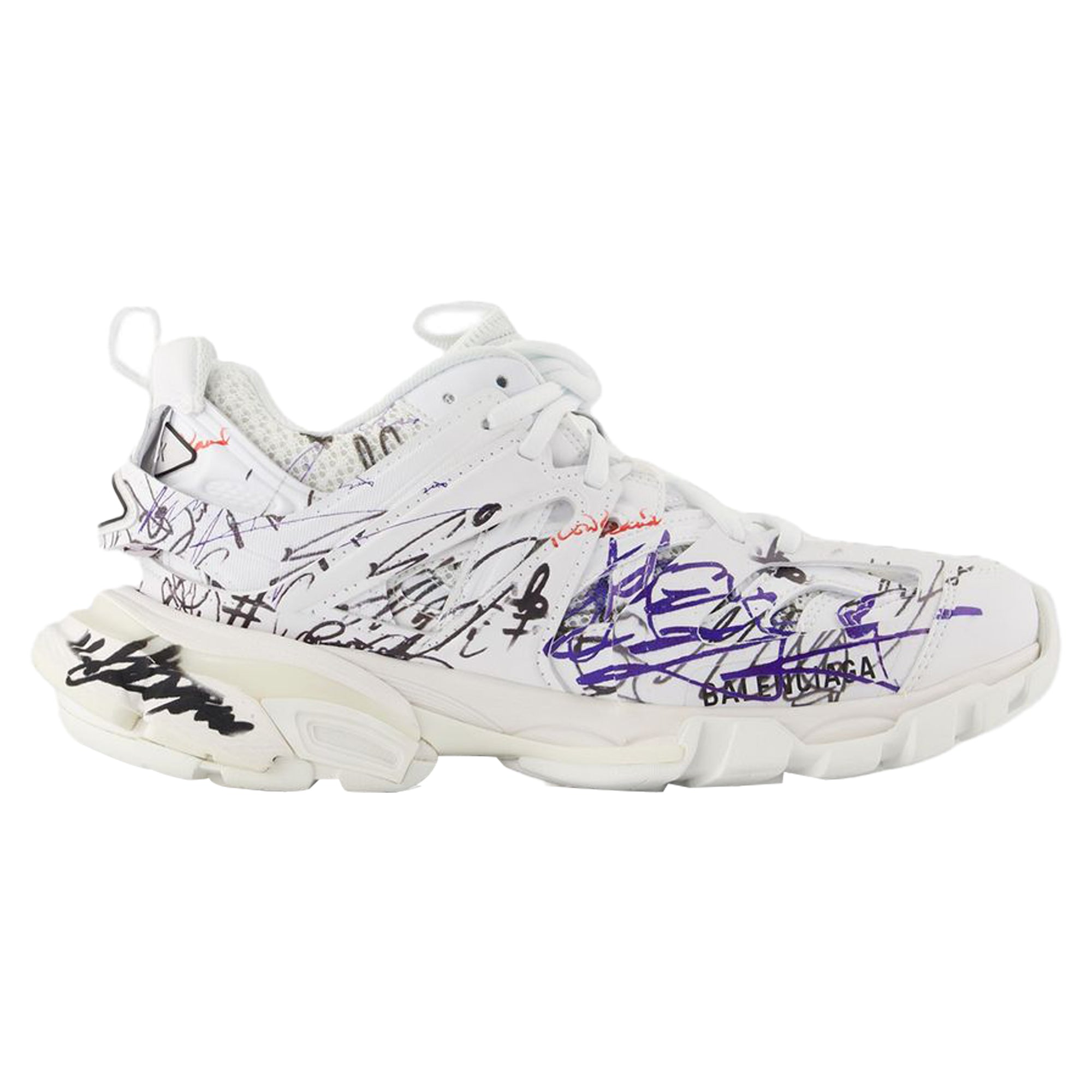 Women's Track Sneakers - Balenciaga - Nylon - White