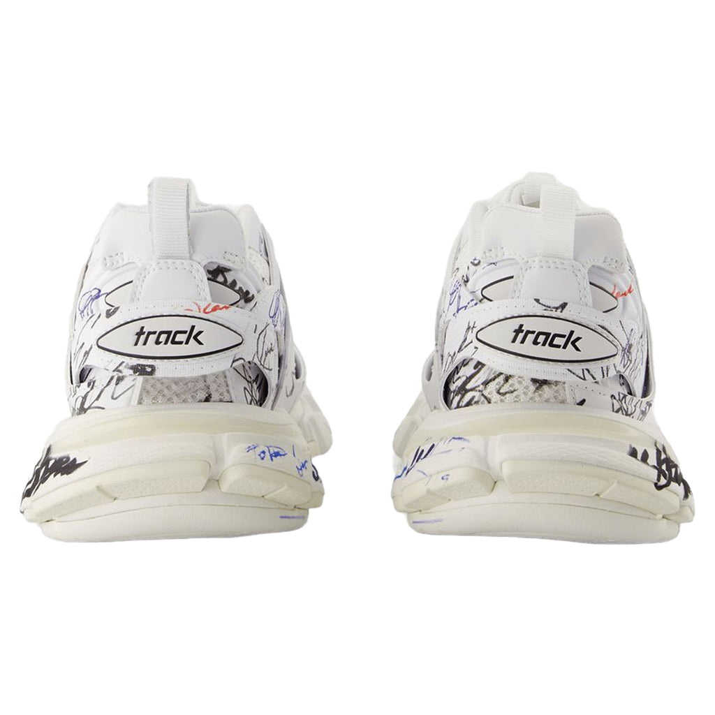 Women's Track Sneakers - Balenciaga - Nylon - White