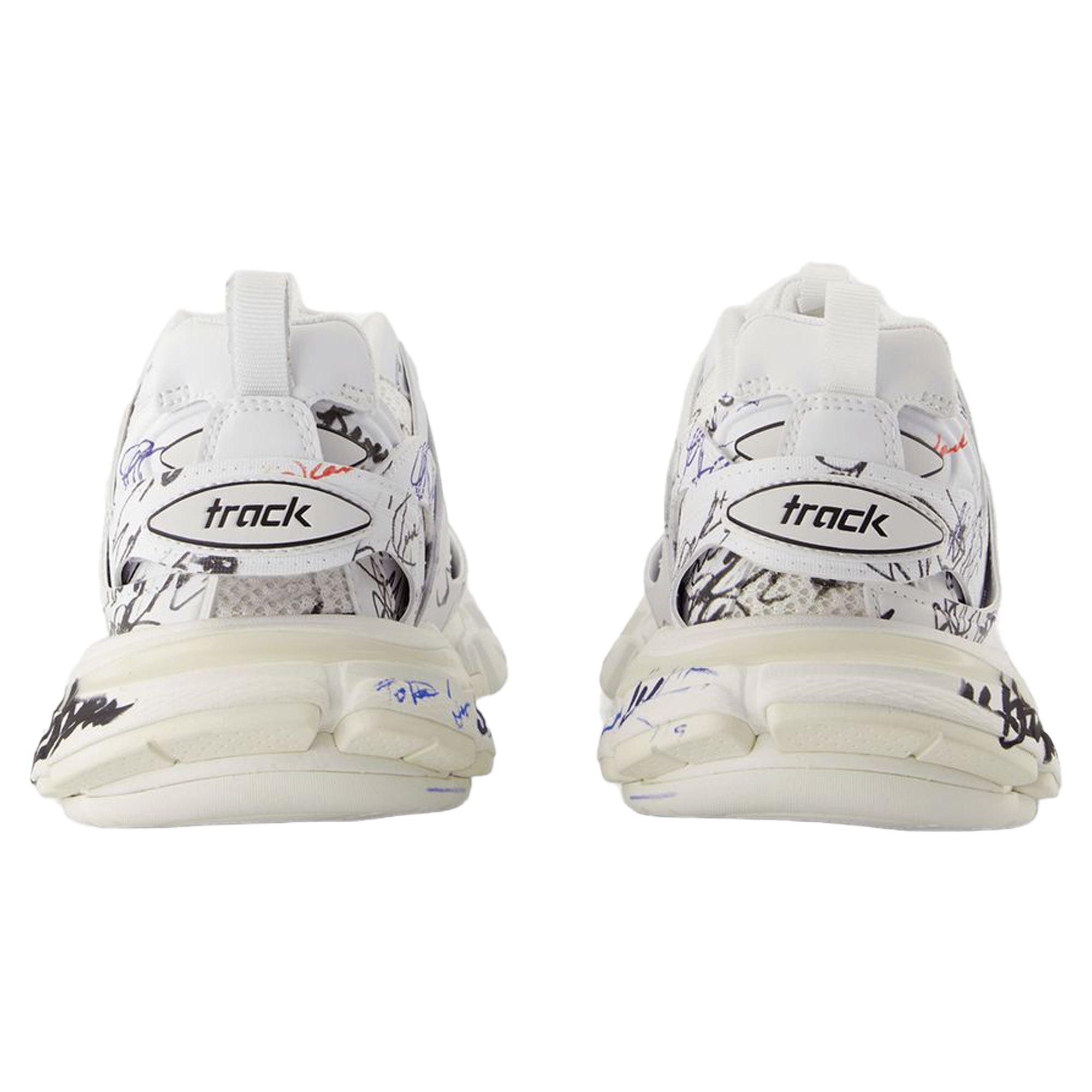 Women's Track Sneakers - Balenciaga - Nylon - White