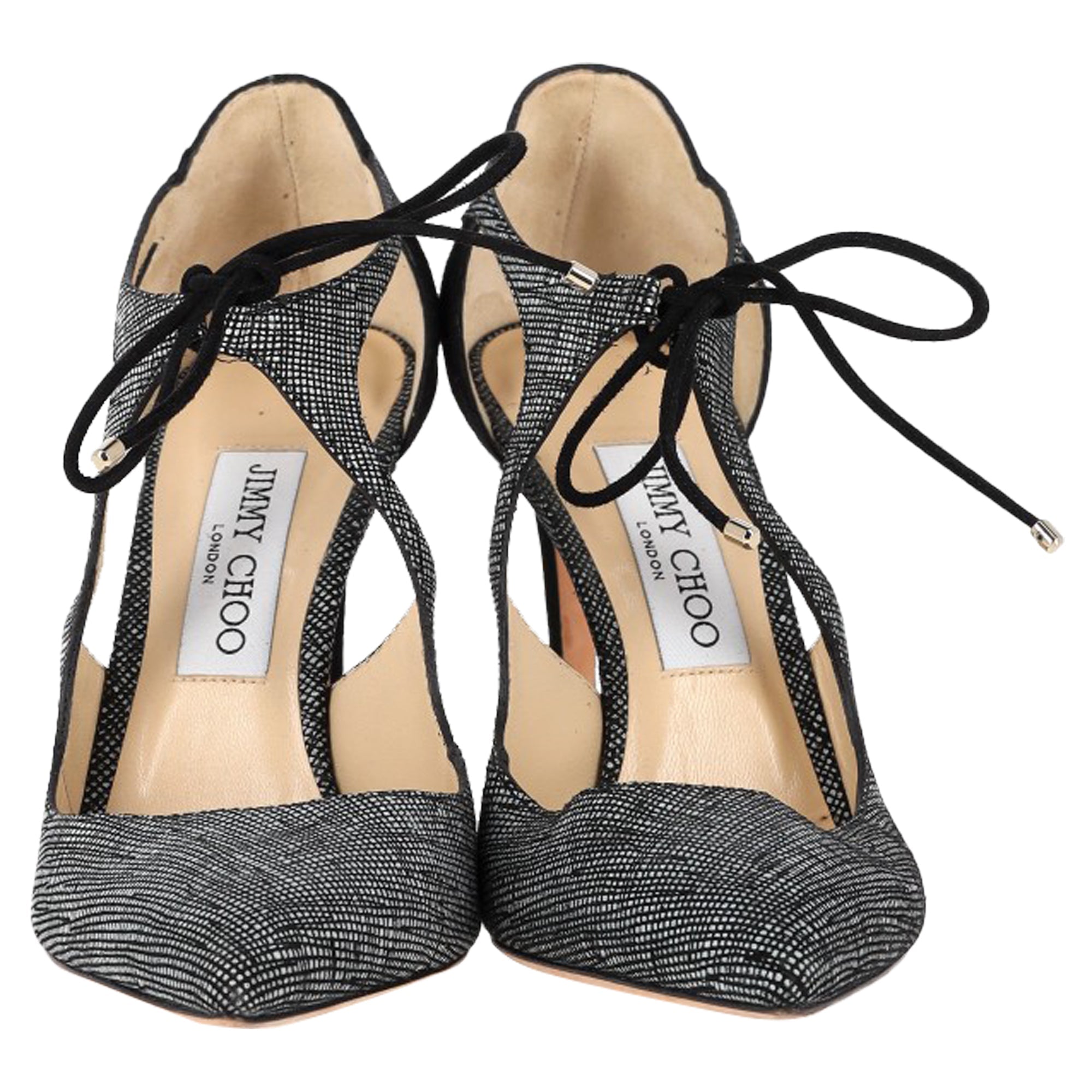 Women's Jimmy Choo Vanessa Textured Pumps in Black Suede