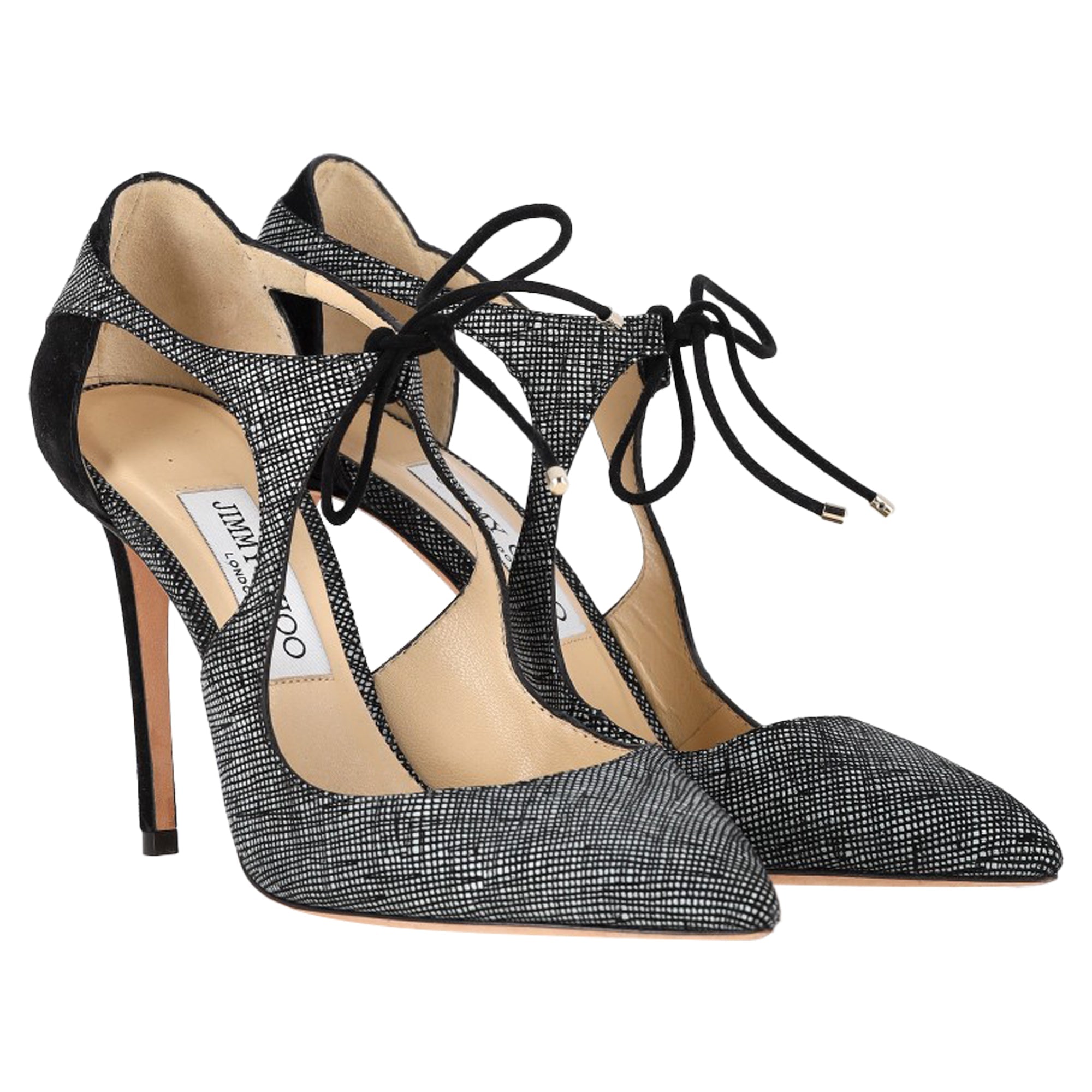 Women's Jimmy Choo Vanessa Textured Pumps in Black Suede