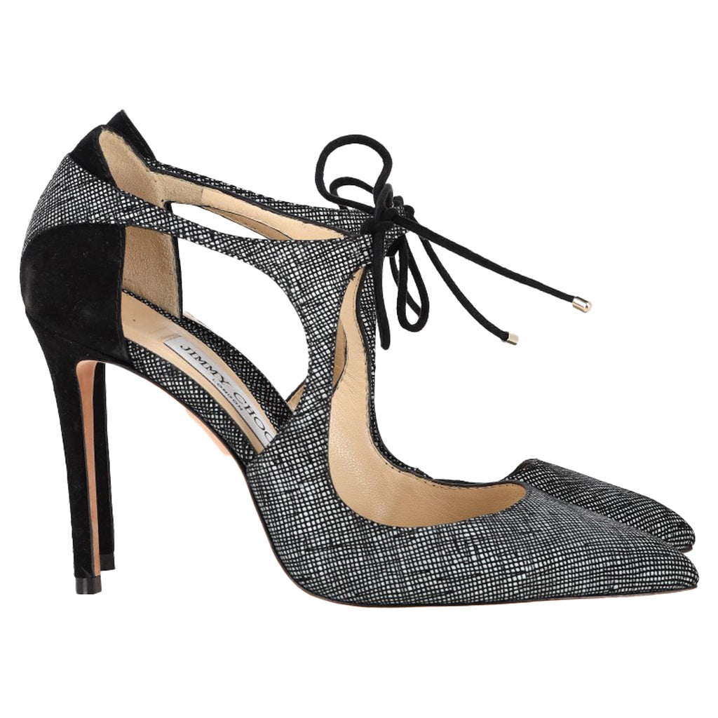 Women's Jimmy Choo Vanessa Textured Pumps in Black Suede