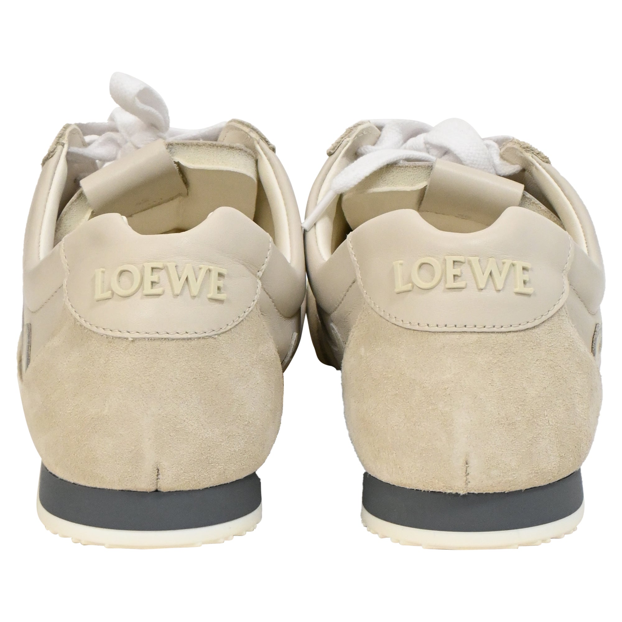 Loewe Ballet Runner 2.0 Sneakers in Beige Calfskin Leather