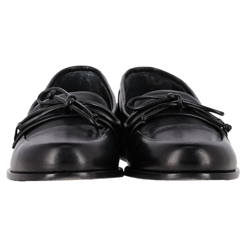 Totême The Rounded Loafers in Black Leather
