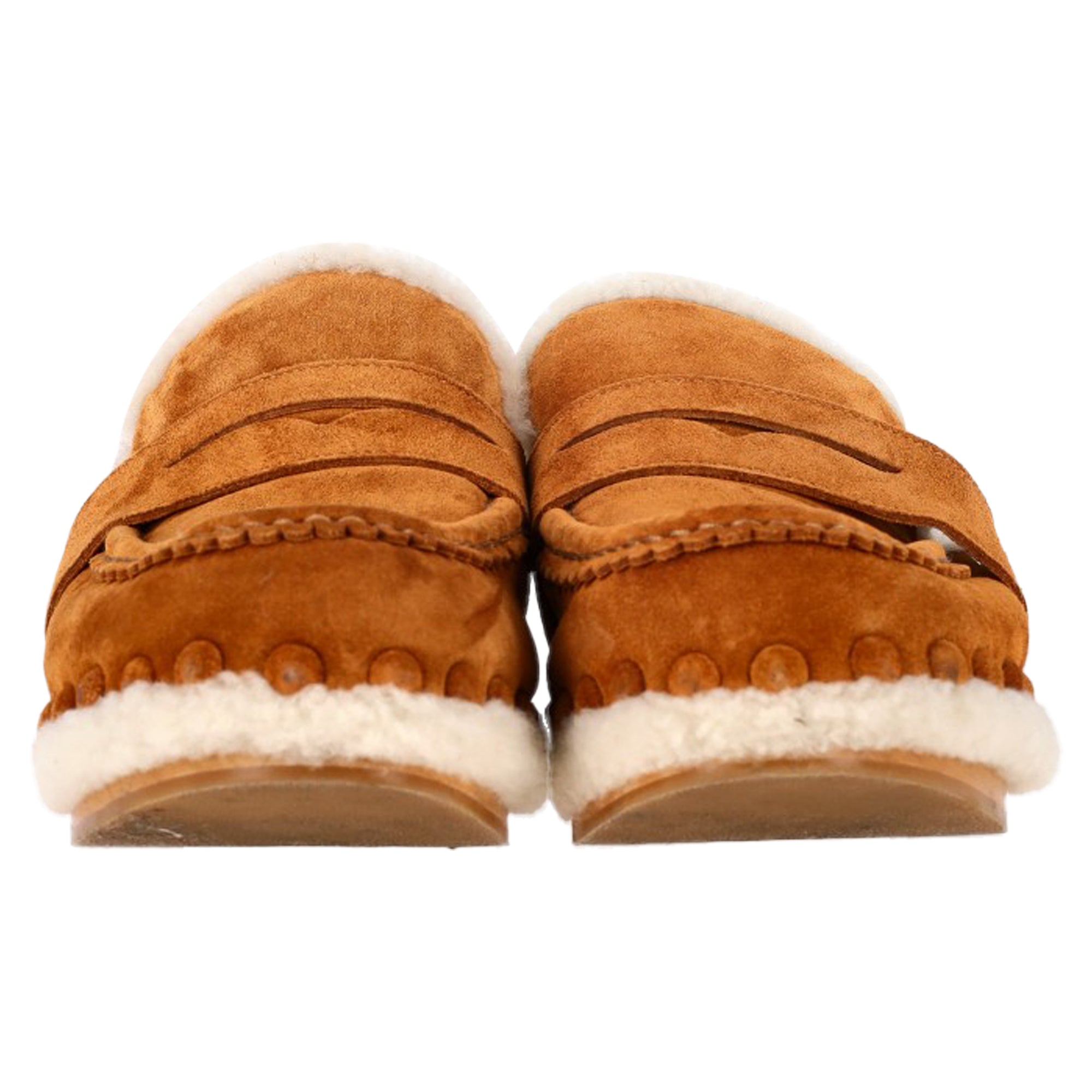 Chloé Joy Slippers In Brown Suede
