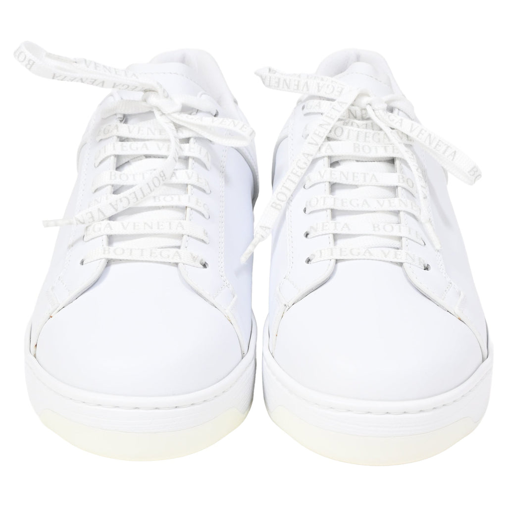 Bottega Veneta Low-Top Sneakers in White Leather