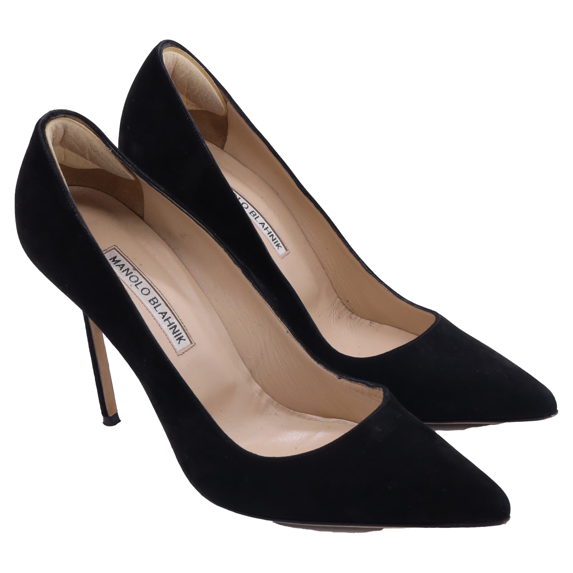 Women's Manolo Blahnik BB Pumps in Black Suede