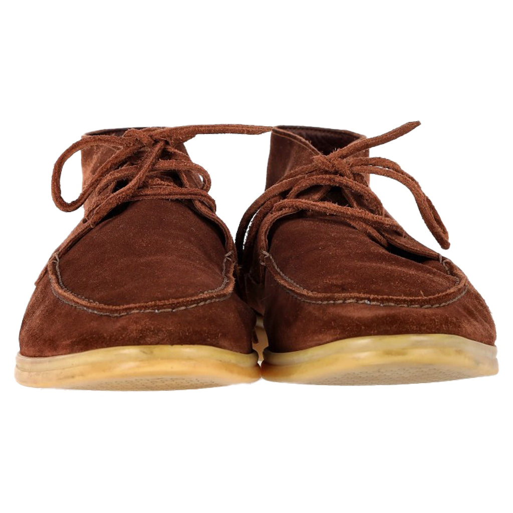Loro Piana Walk and Walk Ankle Boots in Brown Suede