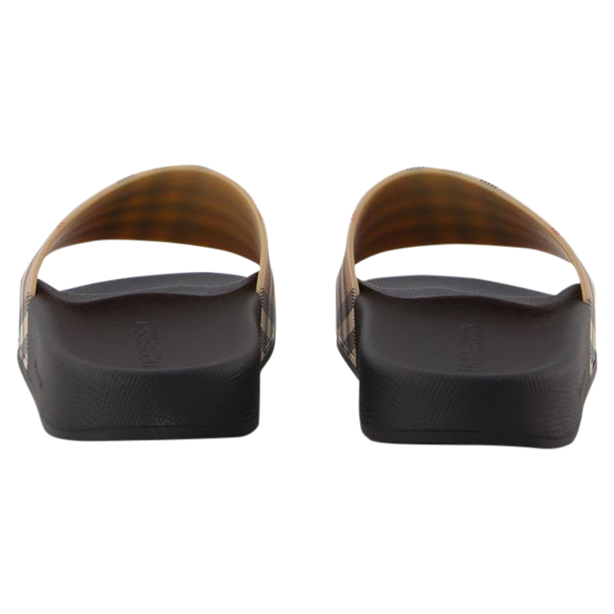 Lf Sdl Furley L Chk Slides - Burberry - Beige - Polyurethane