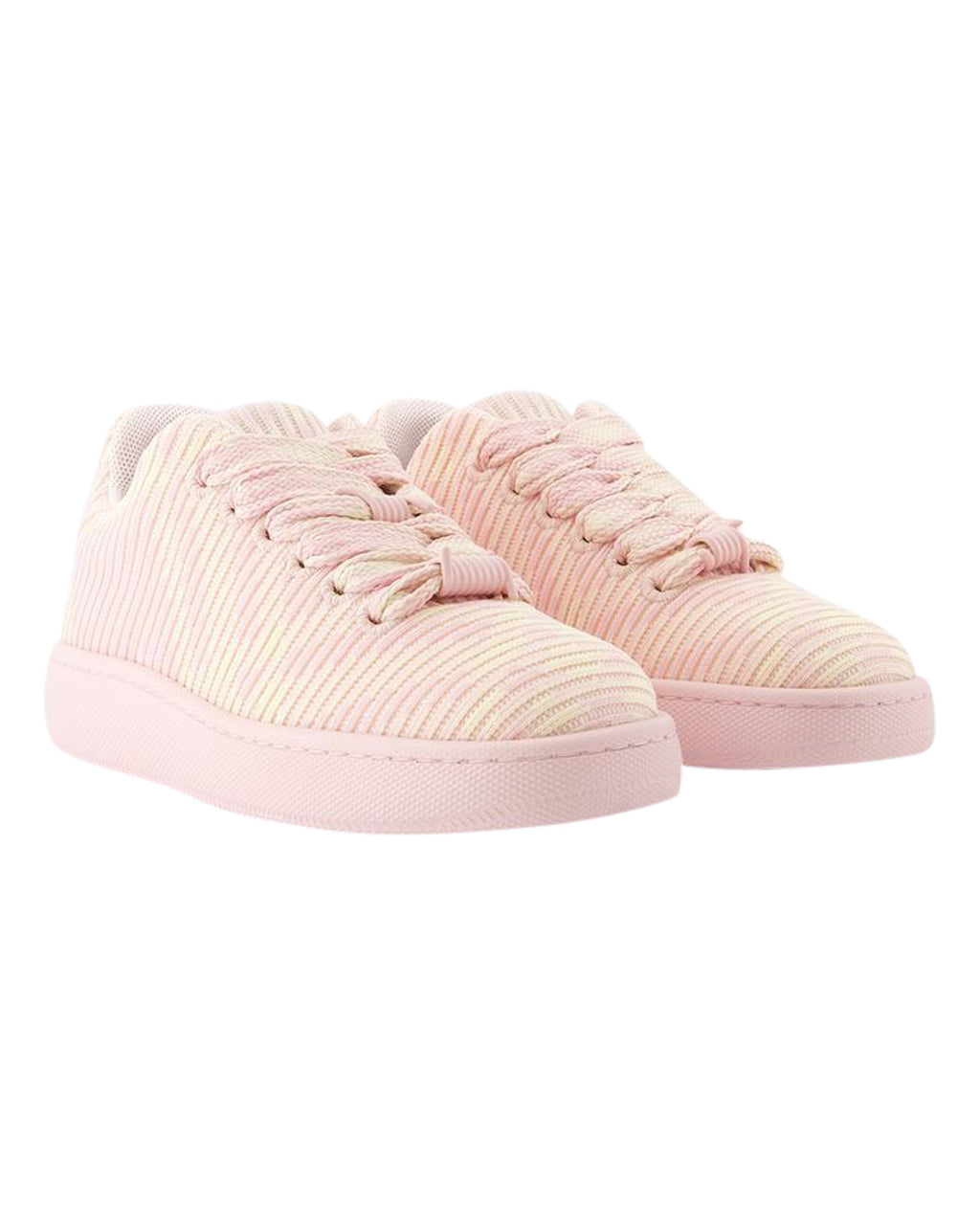Women's LF Box Knit Sneakers - Burberry - Synthetic - Pink
