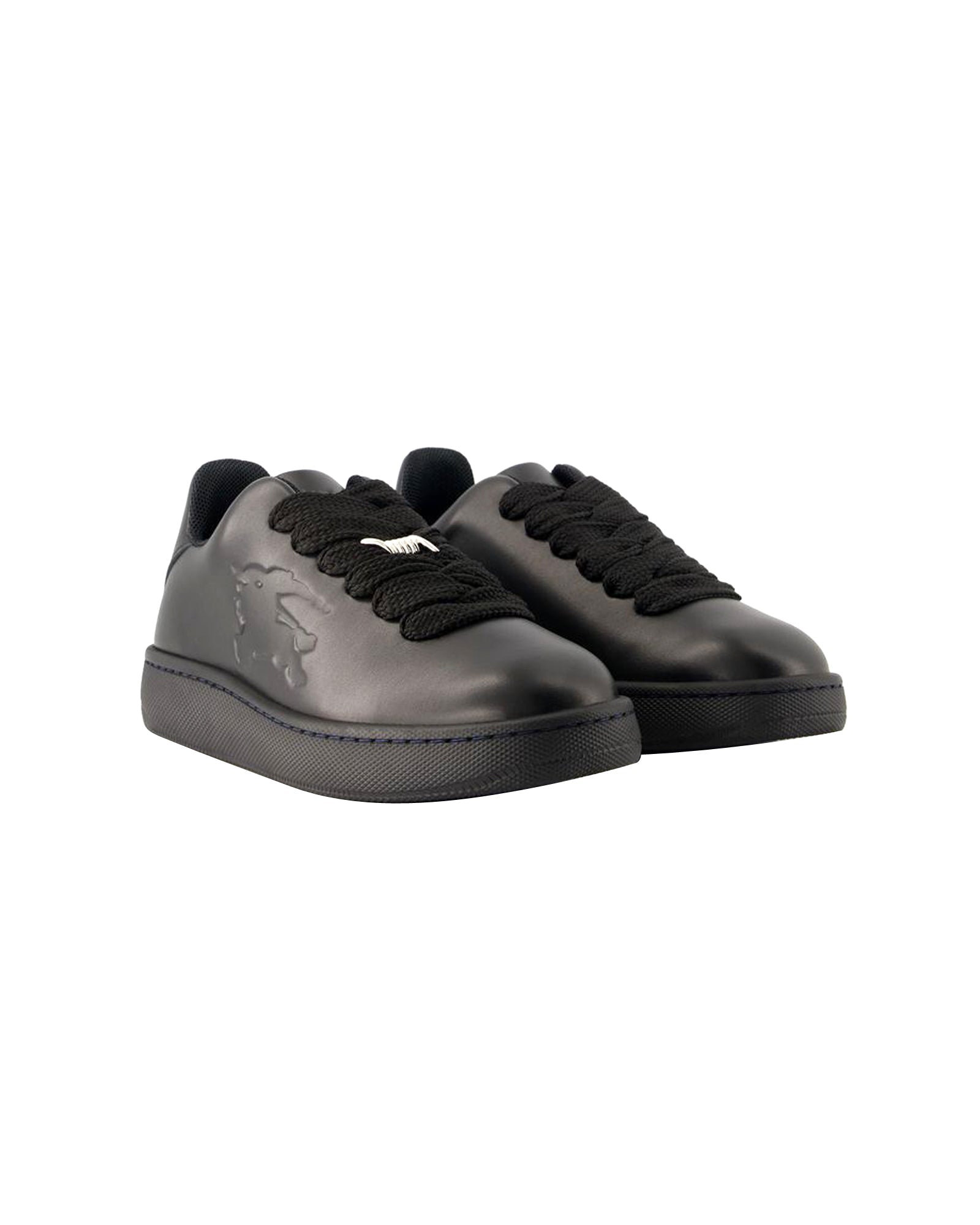 LF Box Sneakers - Burberry - Leather - Black