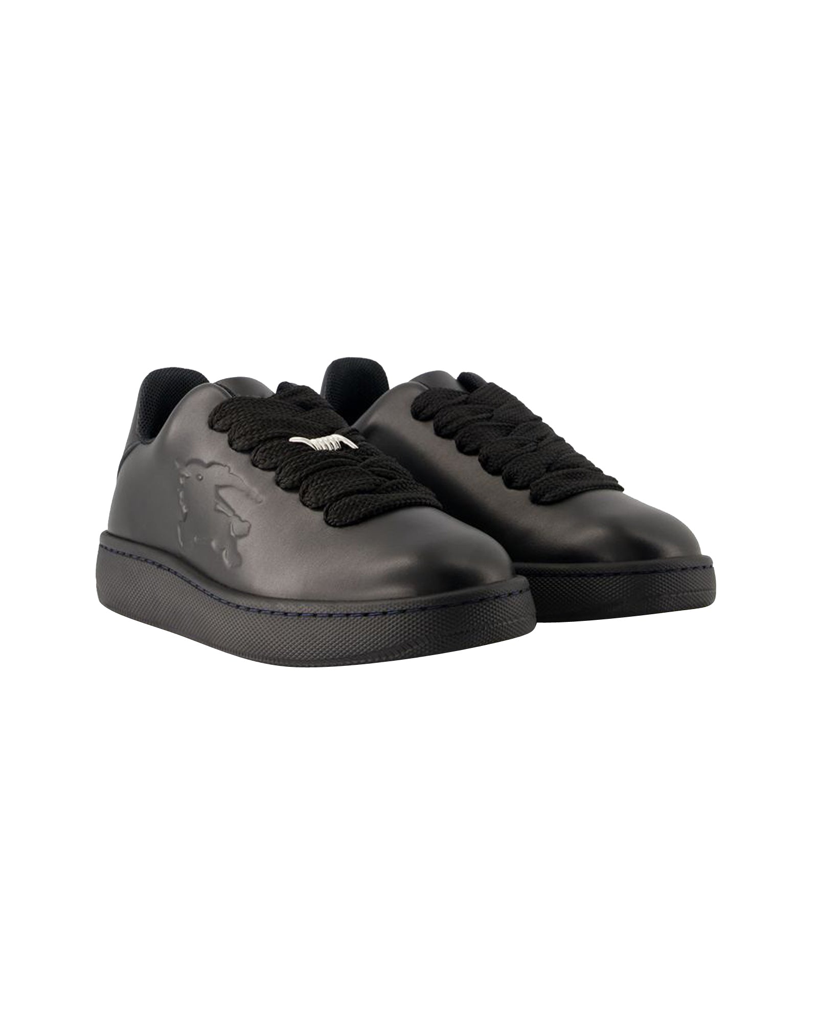 LF Box Sneakers - Burberry - Leather - Black
