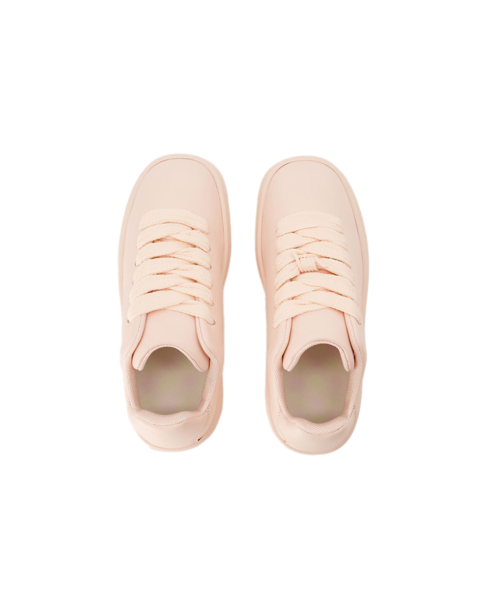 LF Box Sneakers - Burberry - Leather - Baby Neon