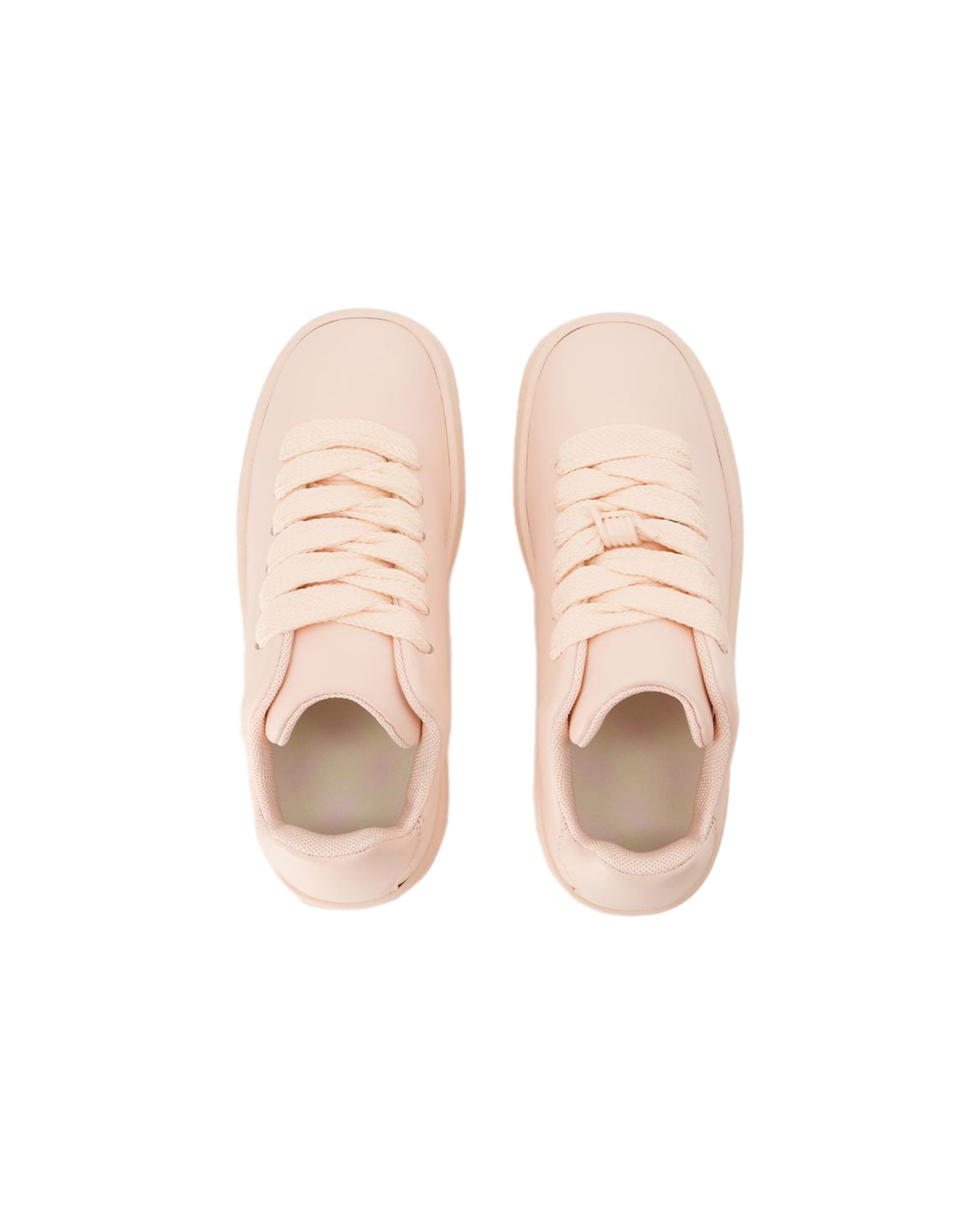 LF Box Sneakers - Burberry - Leather - Baby Neon