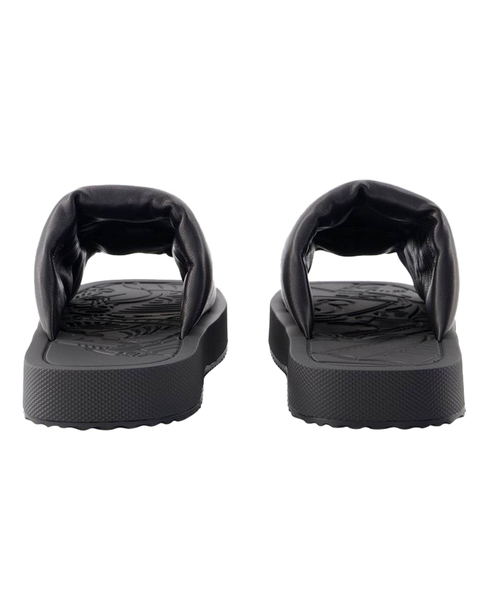 LF Knight Slab Sandals- Burberry - Leather - Black