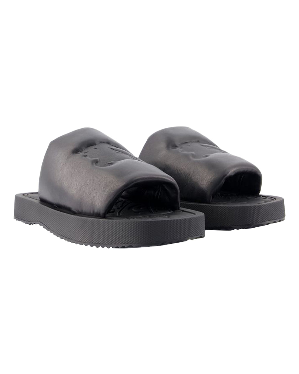 LF Knight Slab Sandals- Burberry - Leather - Black