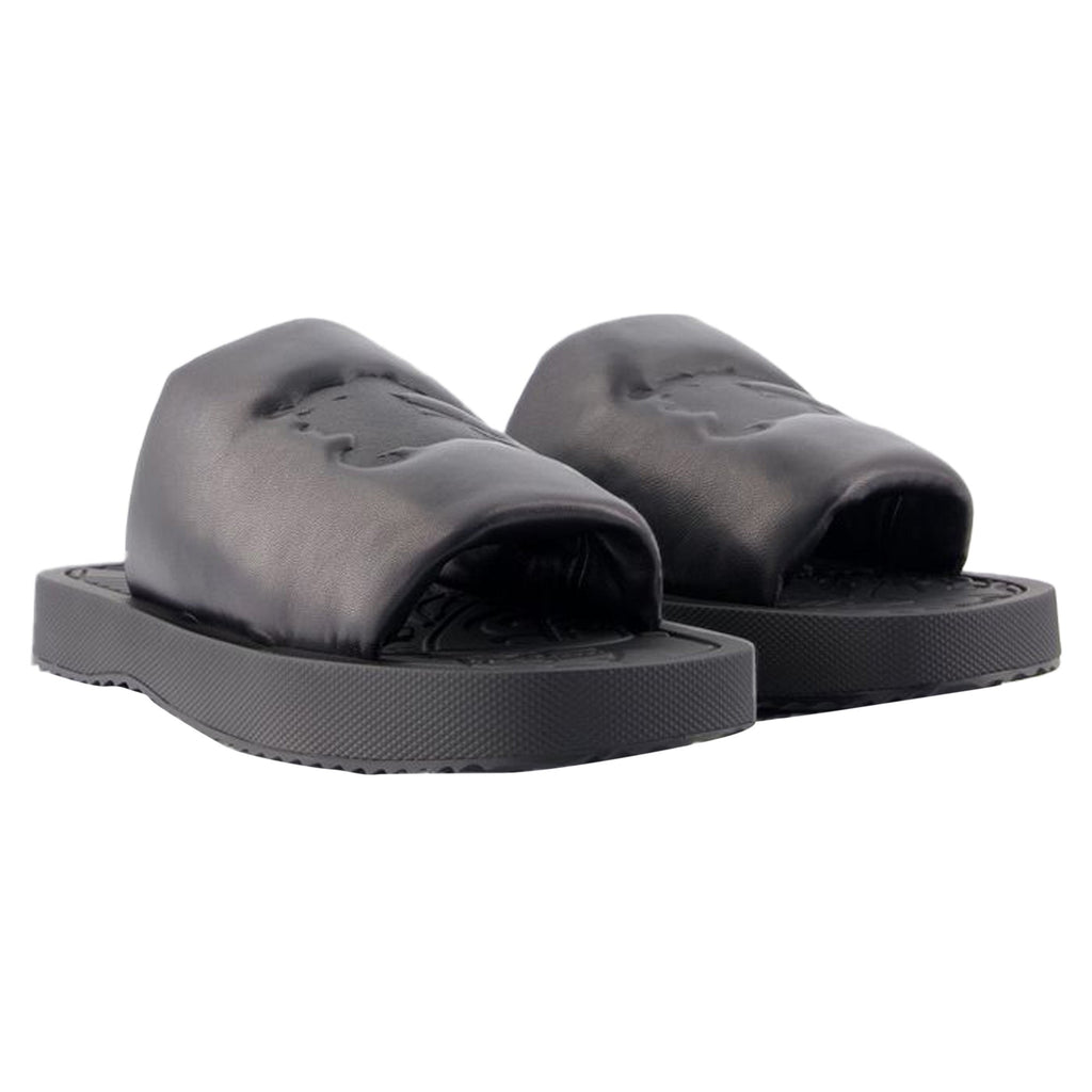 LF Knight Slab Sandals- Burberry - Leather - Black