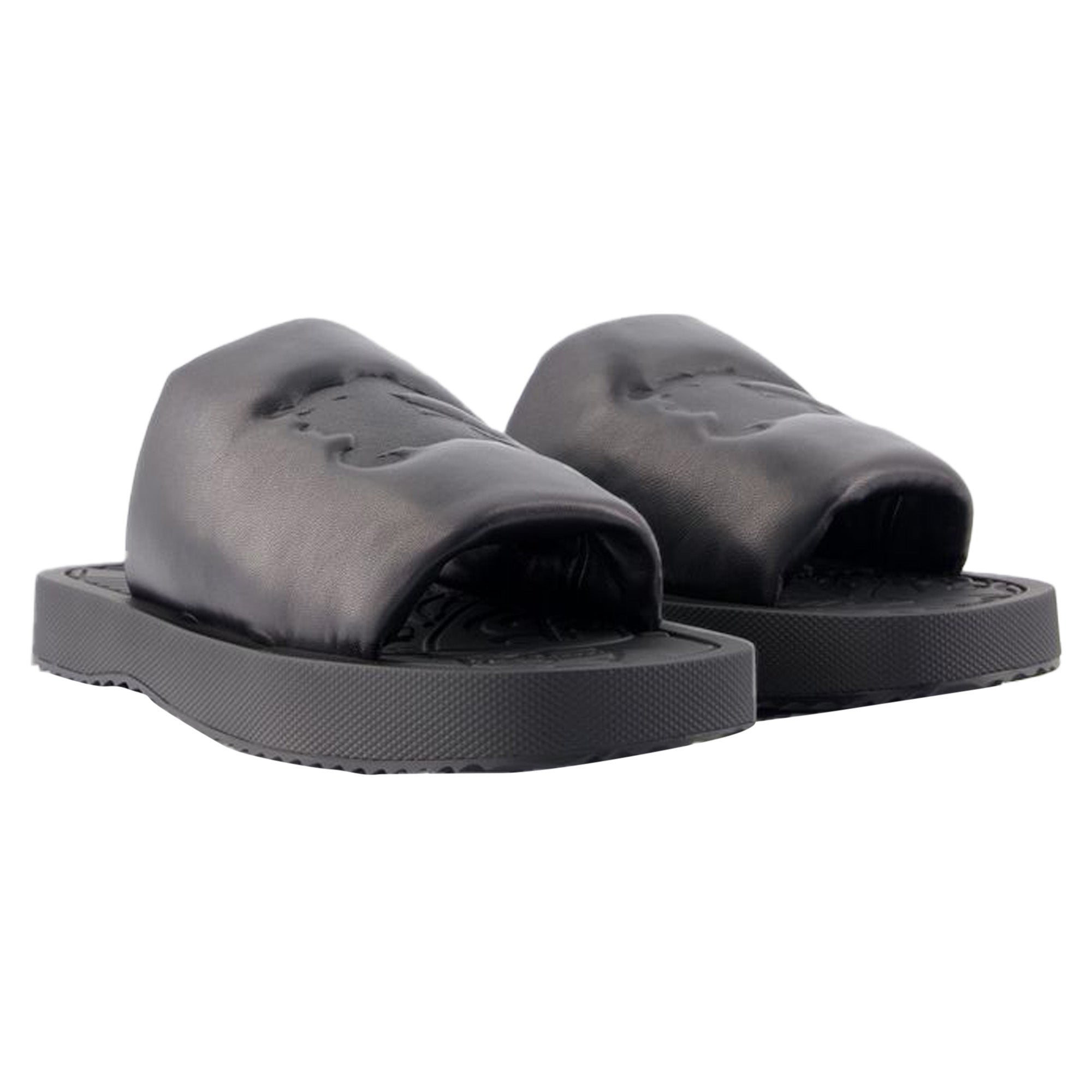 LF Knight Slab Sandals- Burberry - Leather - Black