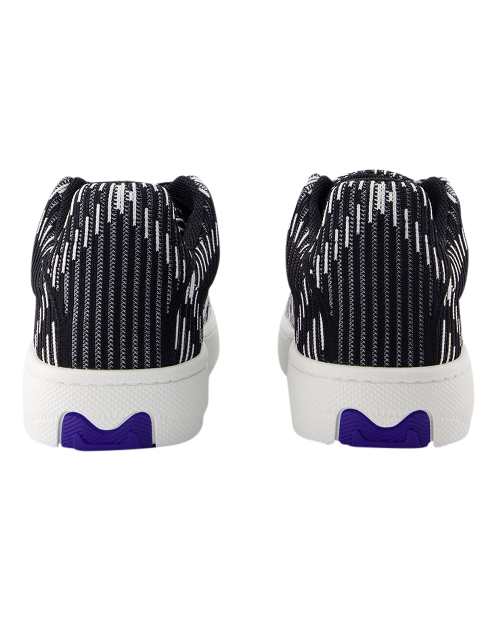 Women's LF Box Knit Sneakers - Burberry - Synthetic - Black